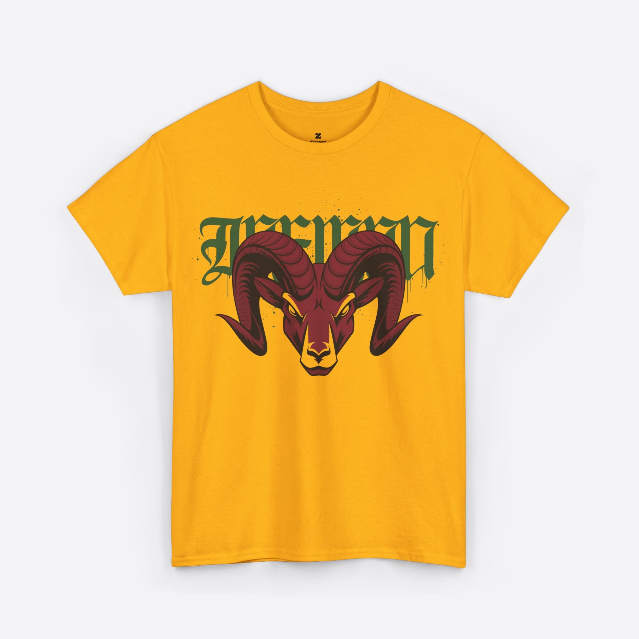 Aries Zodiac – Bold Horned Ram Urban Art Tee – Unisex T-Shirt