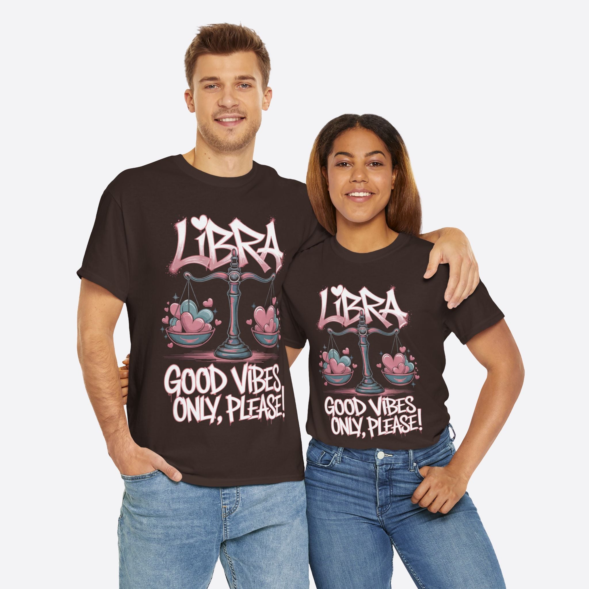 Libra Zodiac - Peaceful Life, Good Vibes Only Please - Unisex T-Shirt