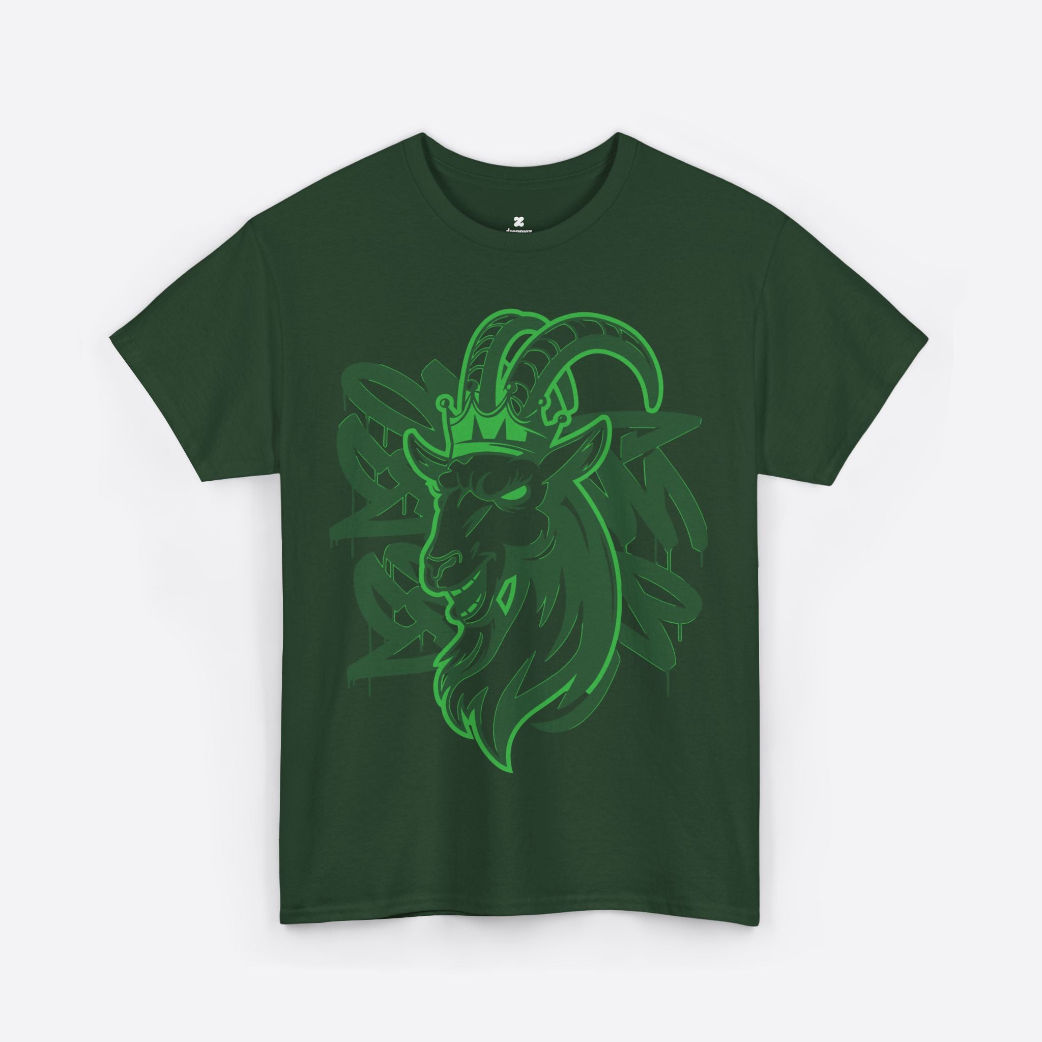 Capricorn Zodiac - Neon Goat Graffiti Graphic Tee - Unisex T-Shirt