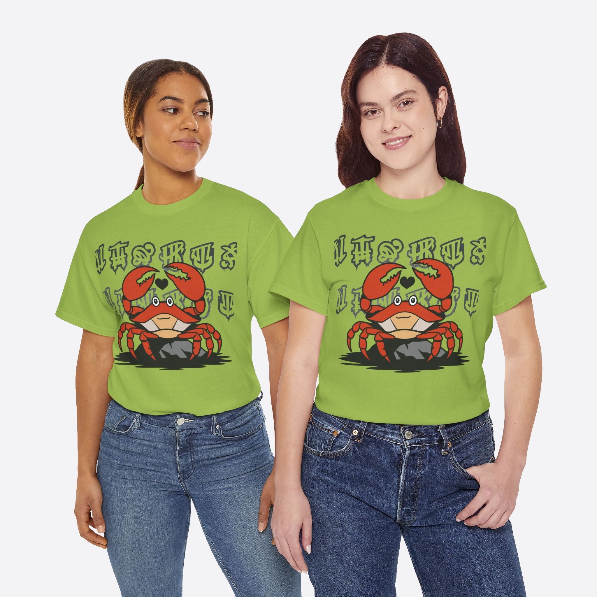 Cancer Zodiac - Cute Crab Heart Graphic Tee - Unisex T-Shirt