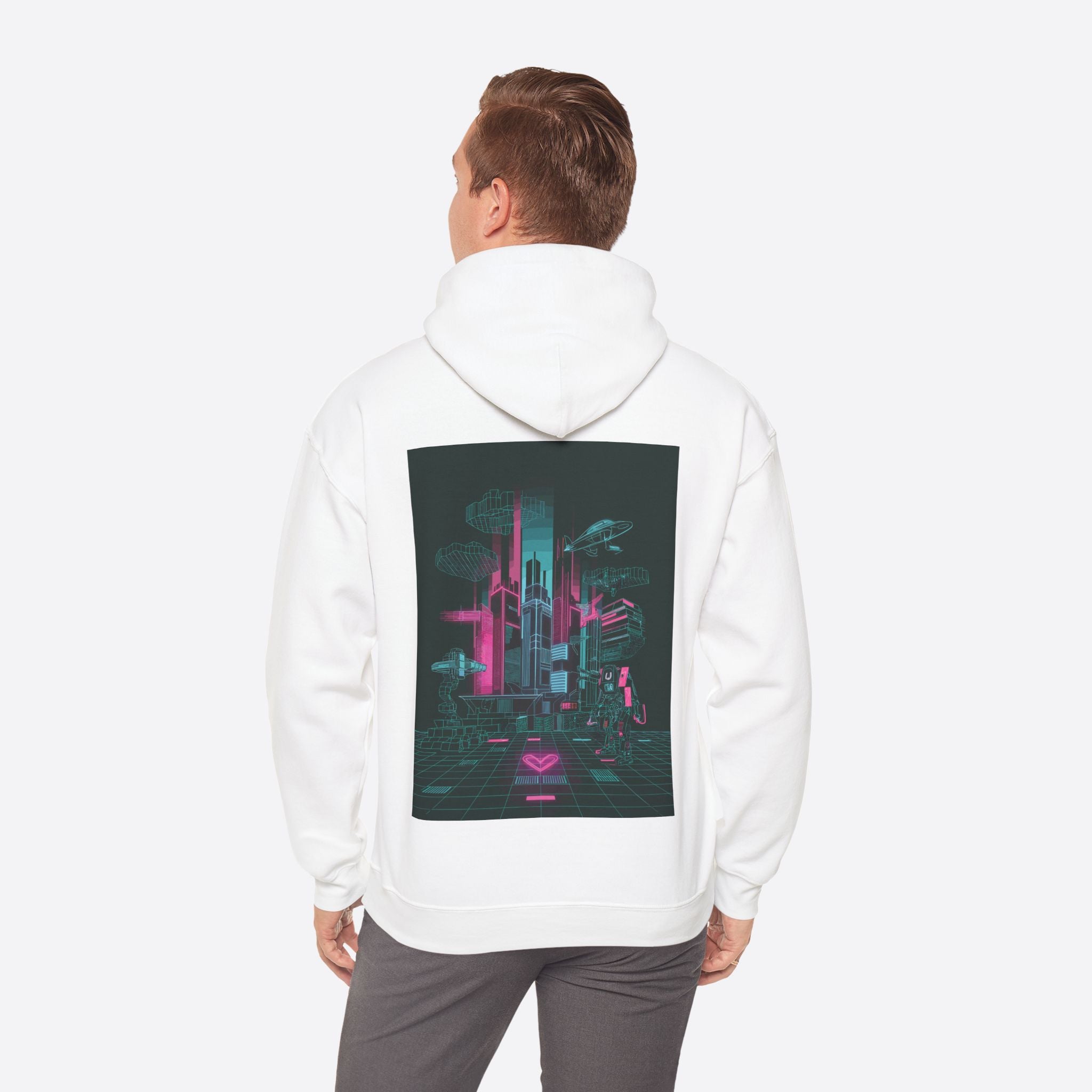 Men's Digital Chaos Hoodie – Glitch in Style