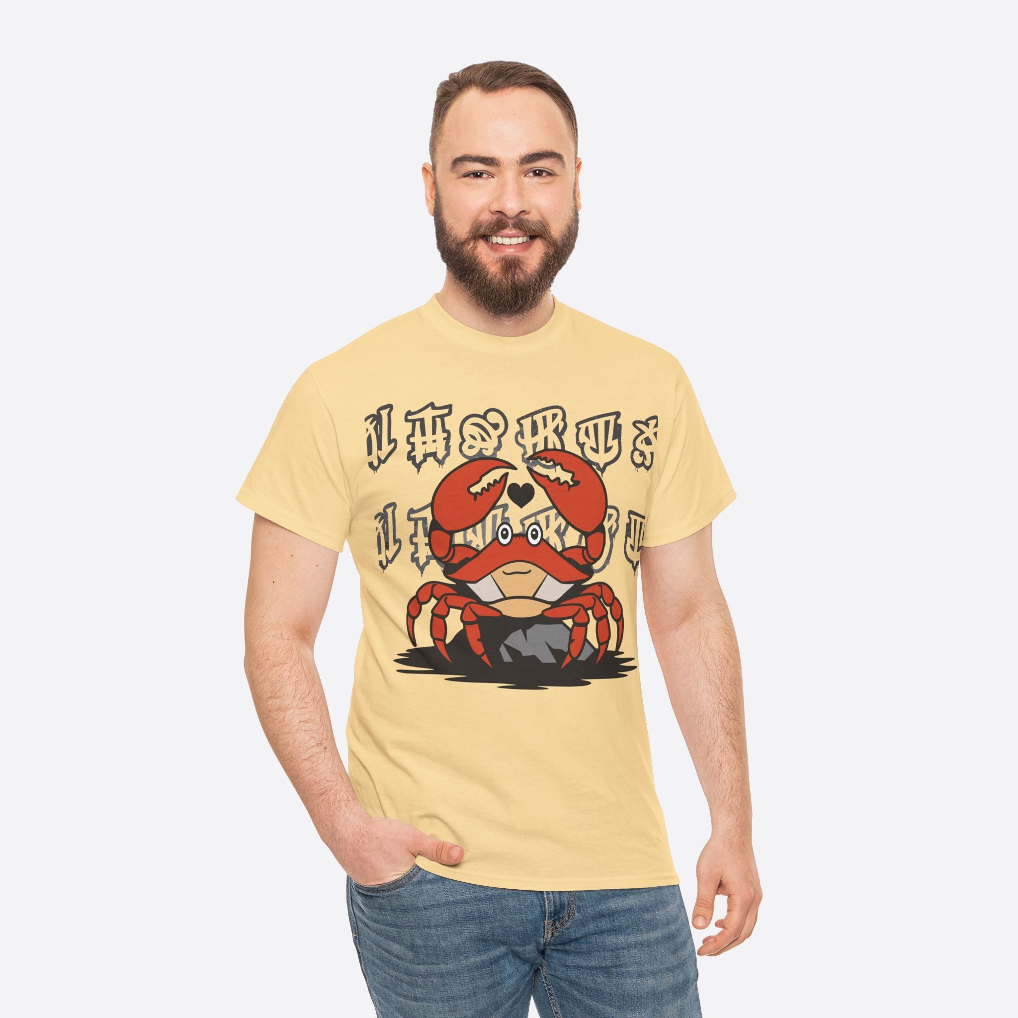 Cancer Zodiac - Cute Crab Heart Graphic Tee - Unisex T-Shirt