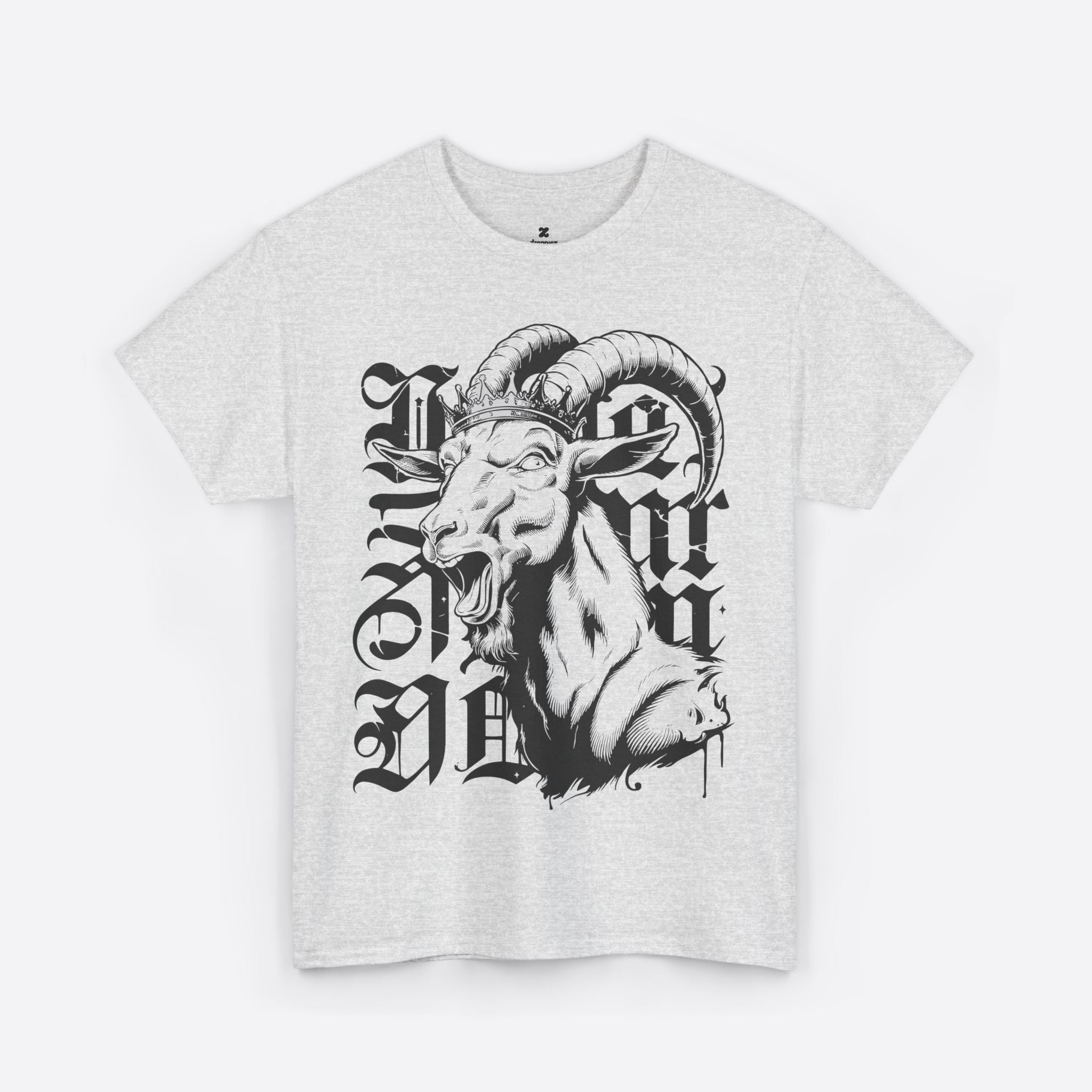 Capricorn Zodiac - Crowned Goat Head Graphic Tee - Unisex T-Shirt