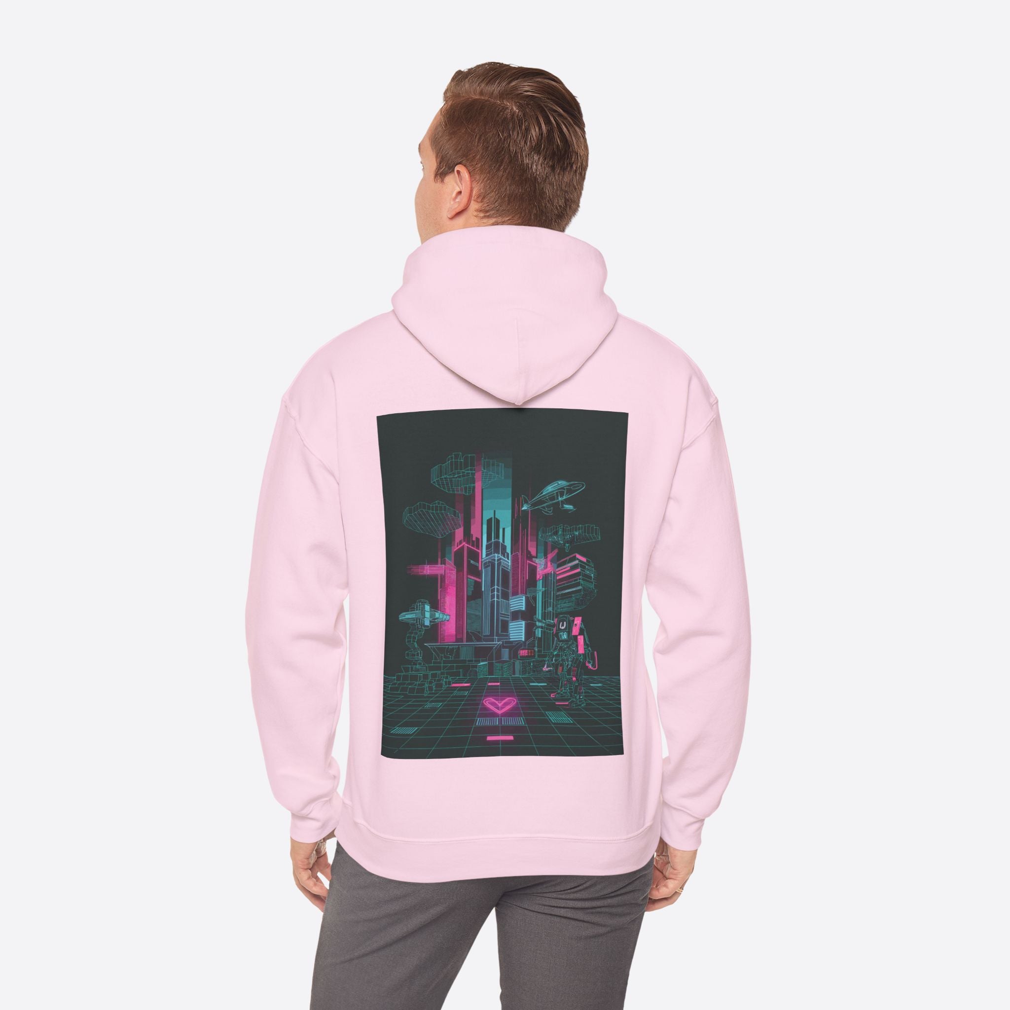 Men's Digital Chaos Hoodie – Glitch in Style