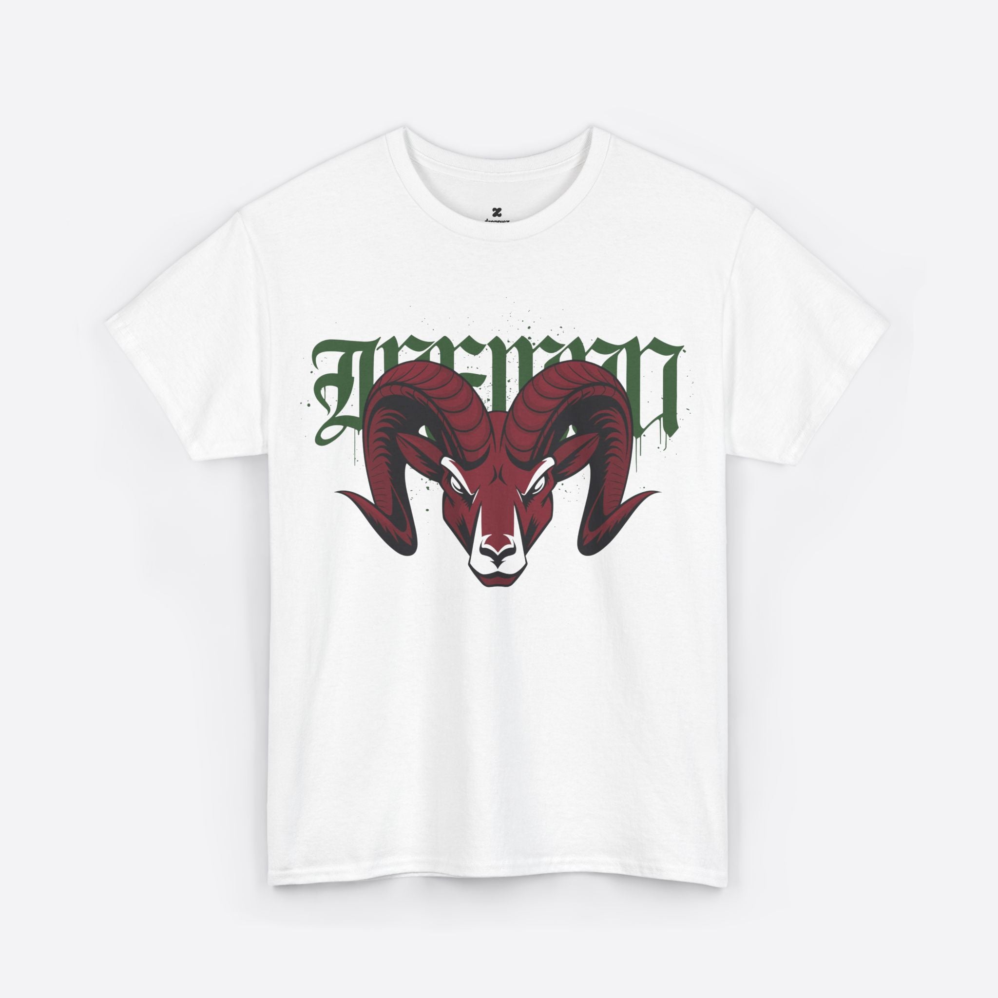 Aries Zodiac – Bold Horned Ram Urban Art Tee – Unisex T-Shirt