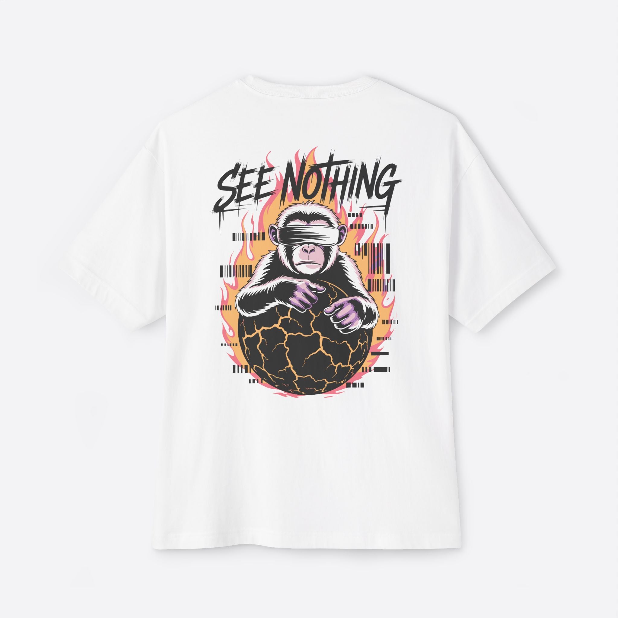 See Nothing Graphics Unisex Oversized Boxy Tee