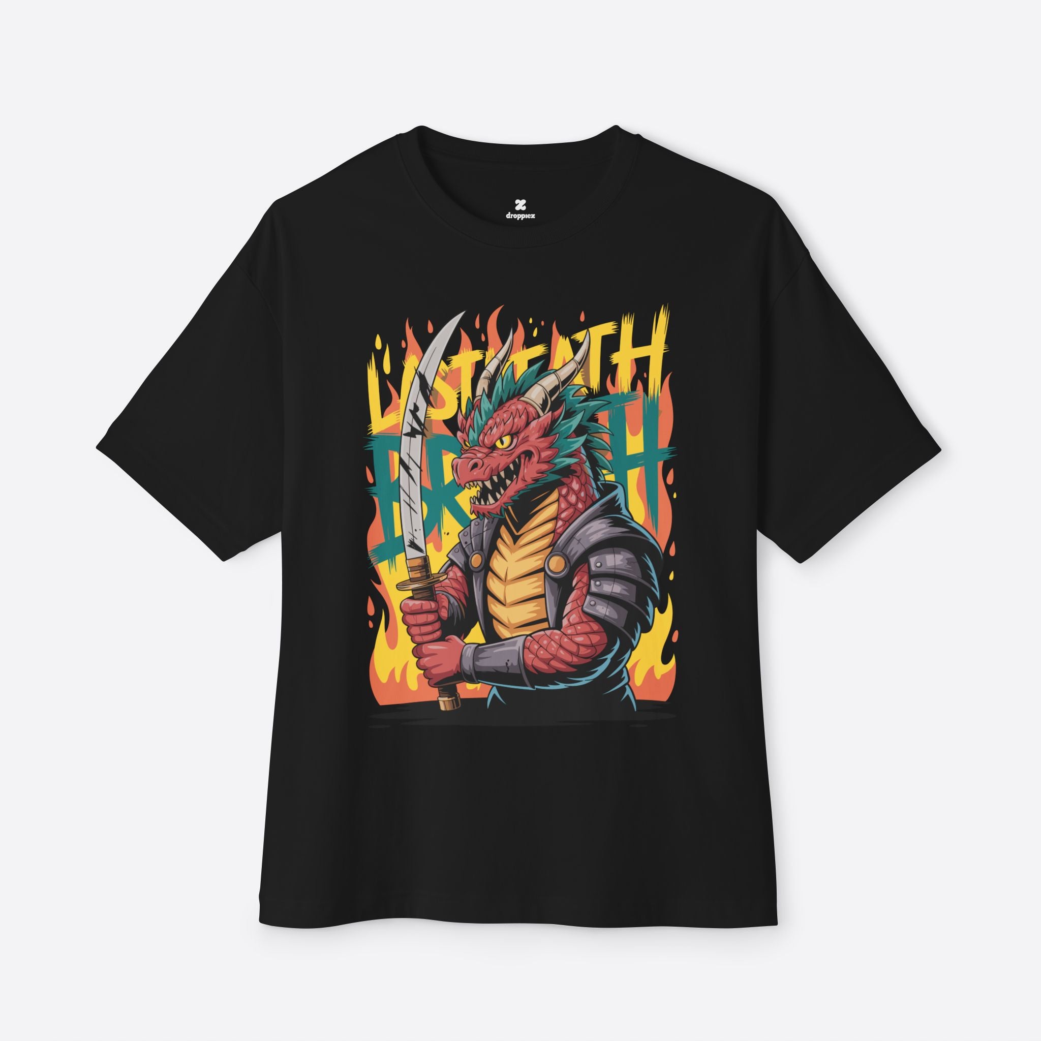 Breath Pain Graphics Unisex Oversized Boxy Tee