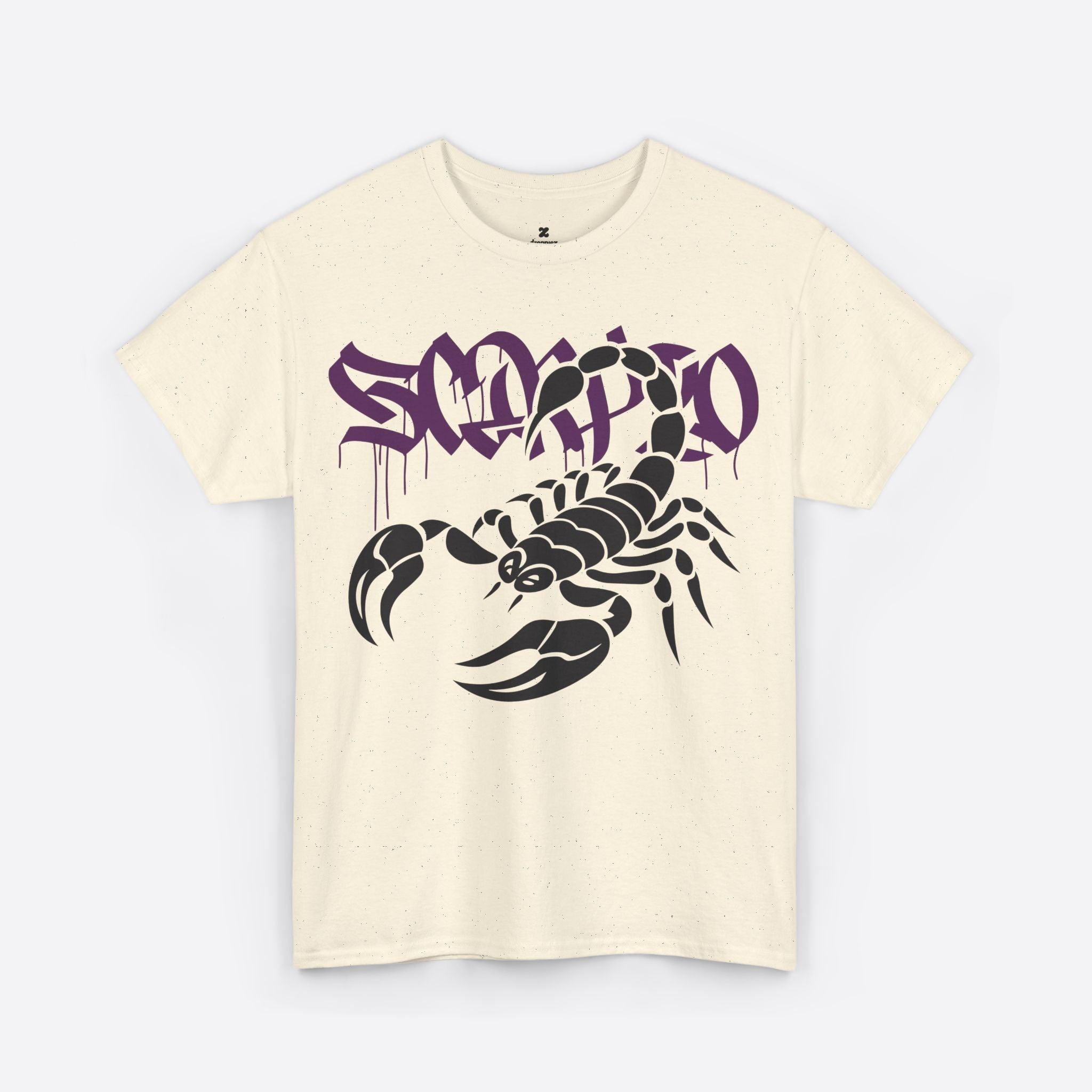 Scorpio Zodiac - Purple Graffiti Scorpion Graphic Tee - Unisex T-Shirt