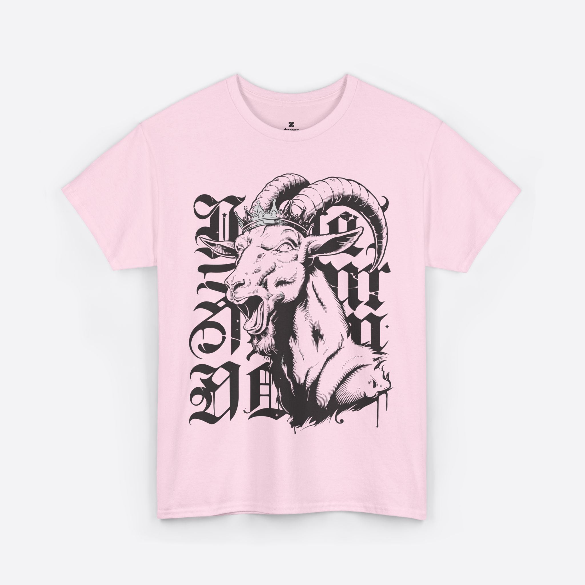 Capricorn Zodiac - Crowned Goat Head Graphic Tee - Unisex T-Shirt