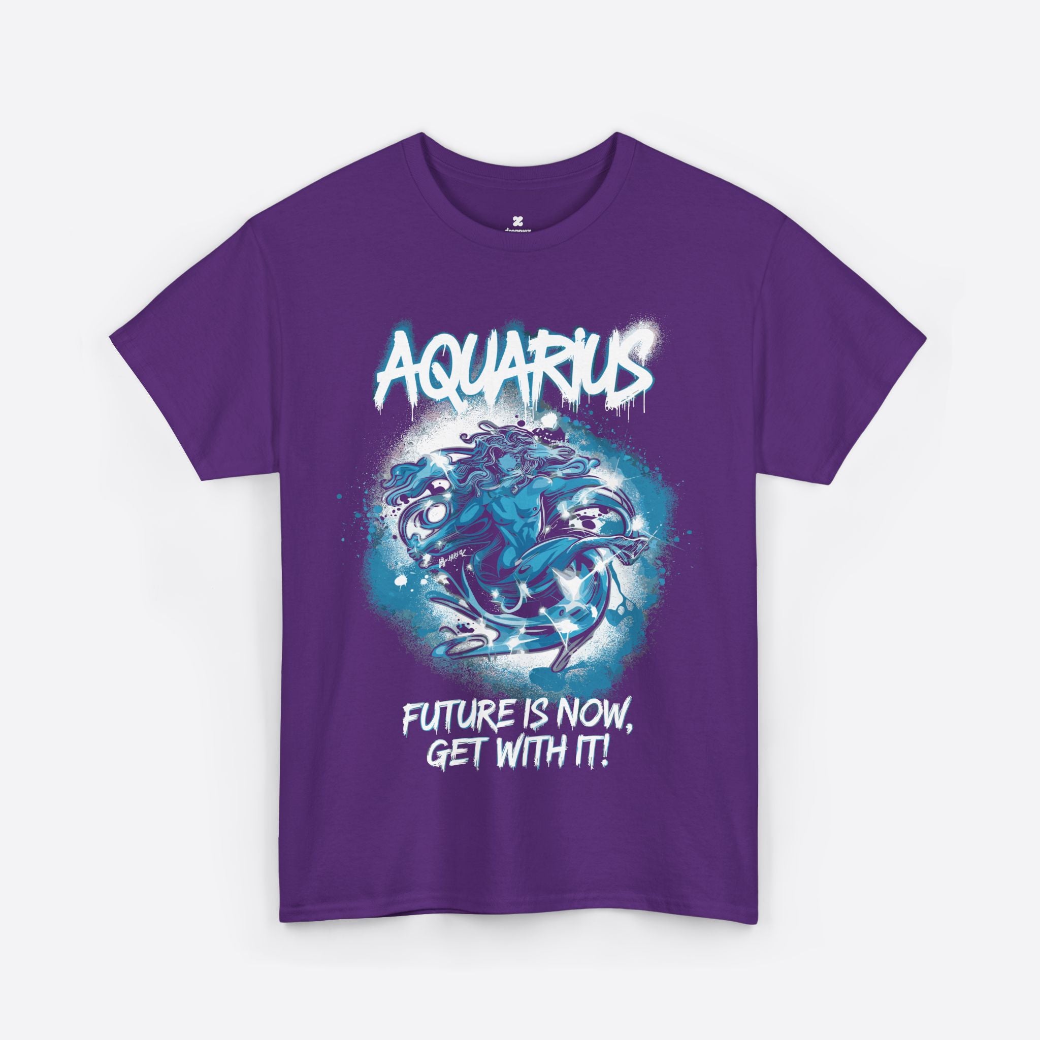 Aquarius Zodiac - Rebel Energy, Future Is Now, Get With It - Unisex T-Shirt