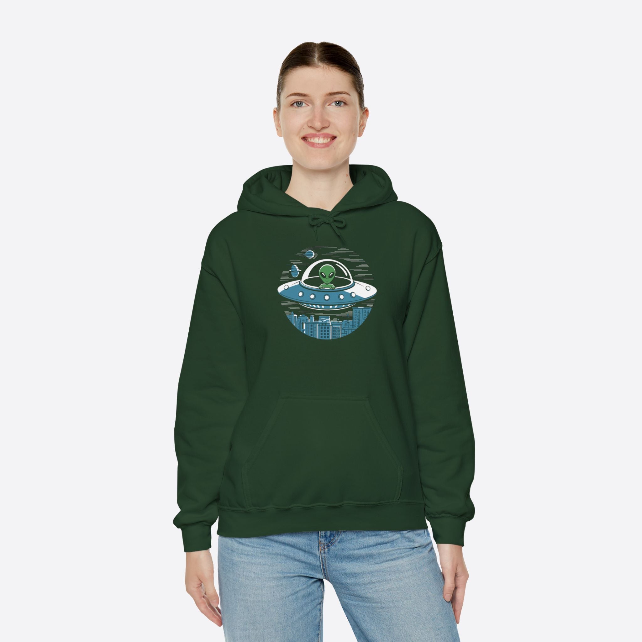 Cosmic Drift Unisex Hoodie – Float in Space