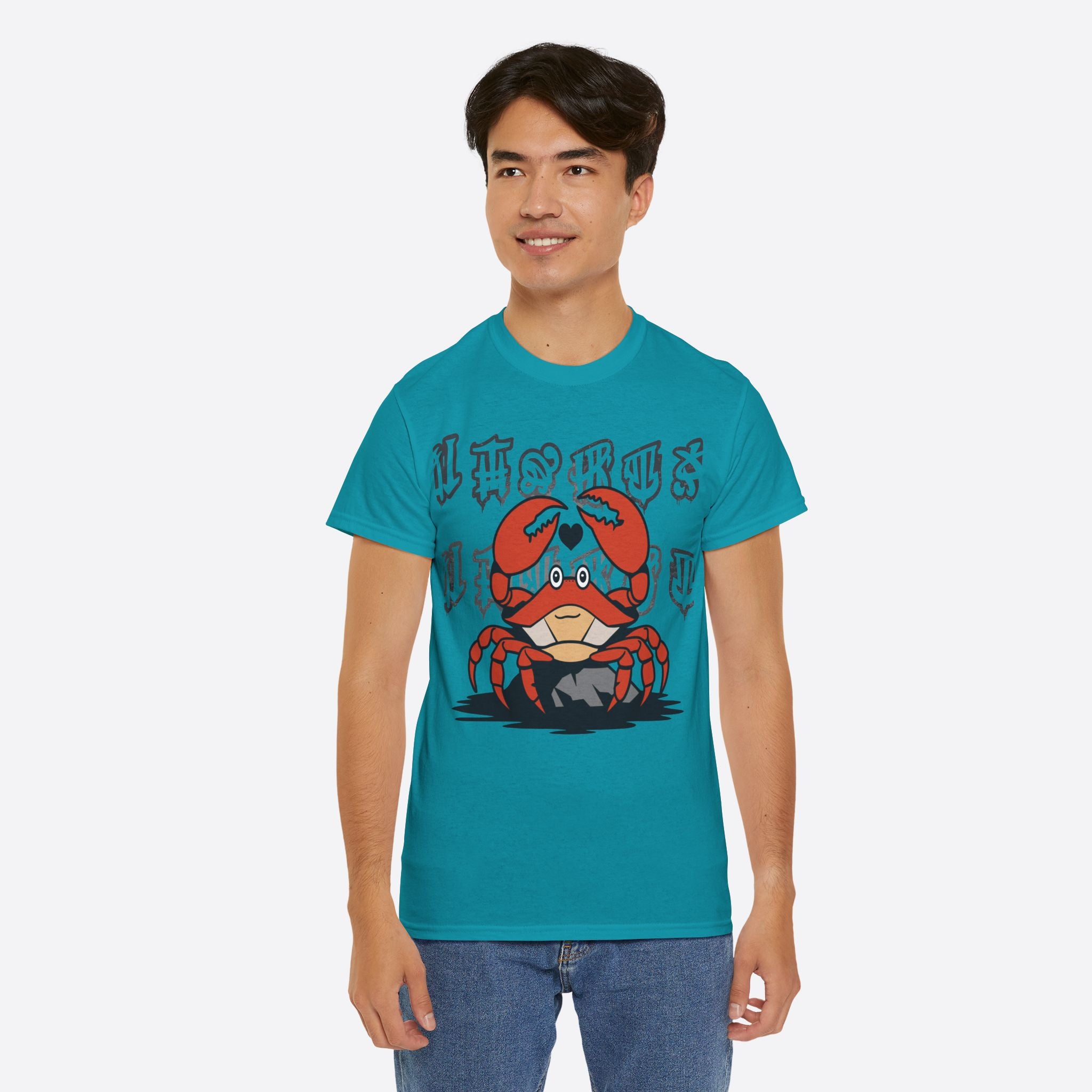 Cancer Zodiac - Cute Crab Heart Graphic Tee - Unisex T-Shirt