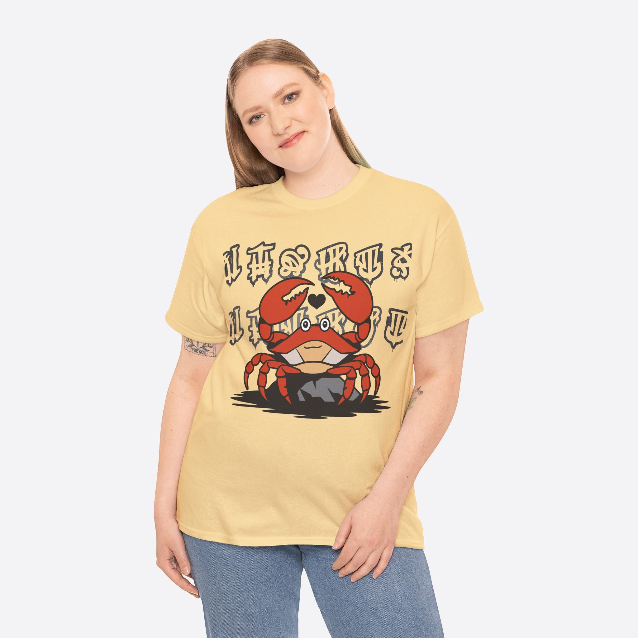 Cancer Zodiac - Cute Crab Heart Graphic Tee - Unisex T-Shirt