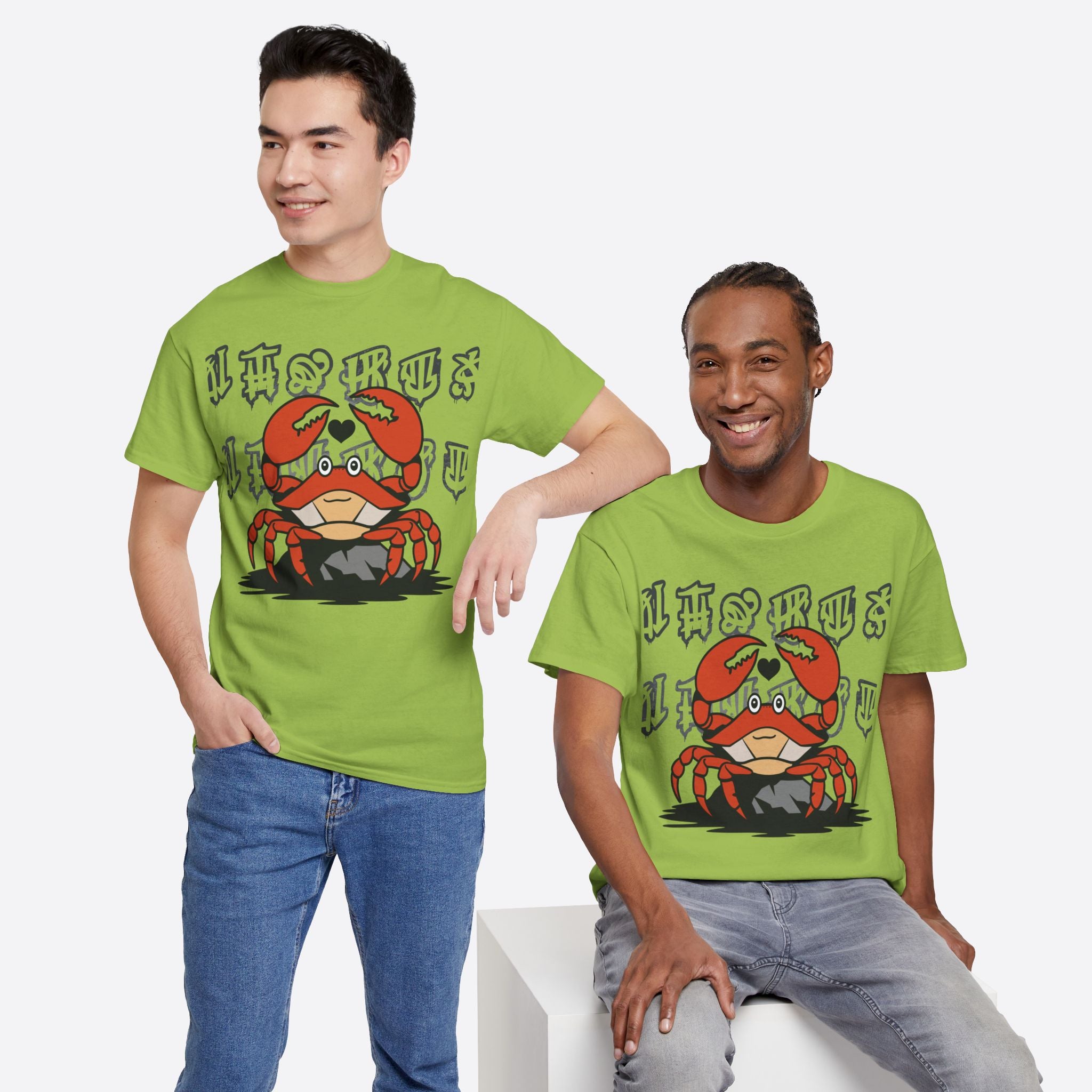 Cancer Zodiac - Cute Crab Heart Graphic Tee - Unisex T-Shirt