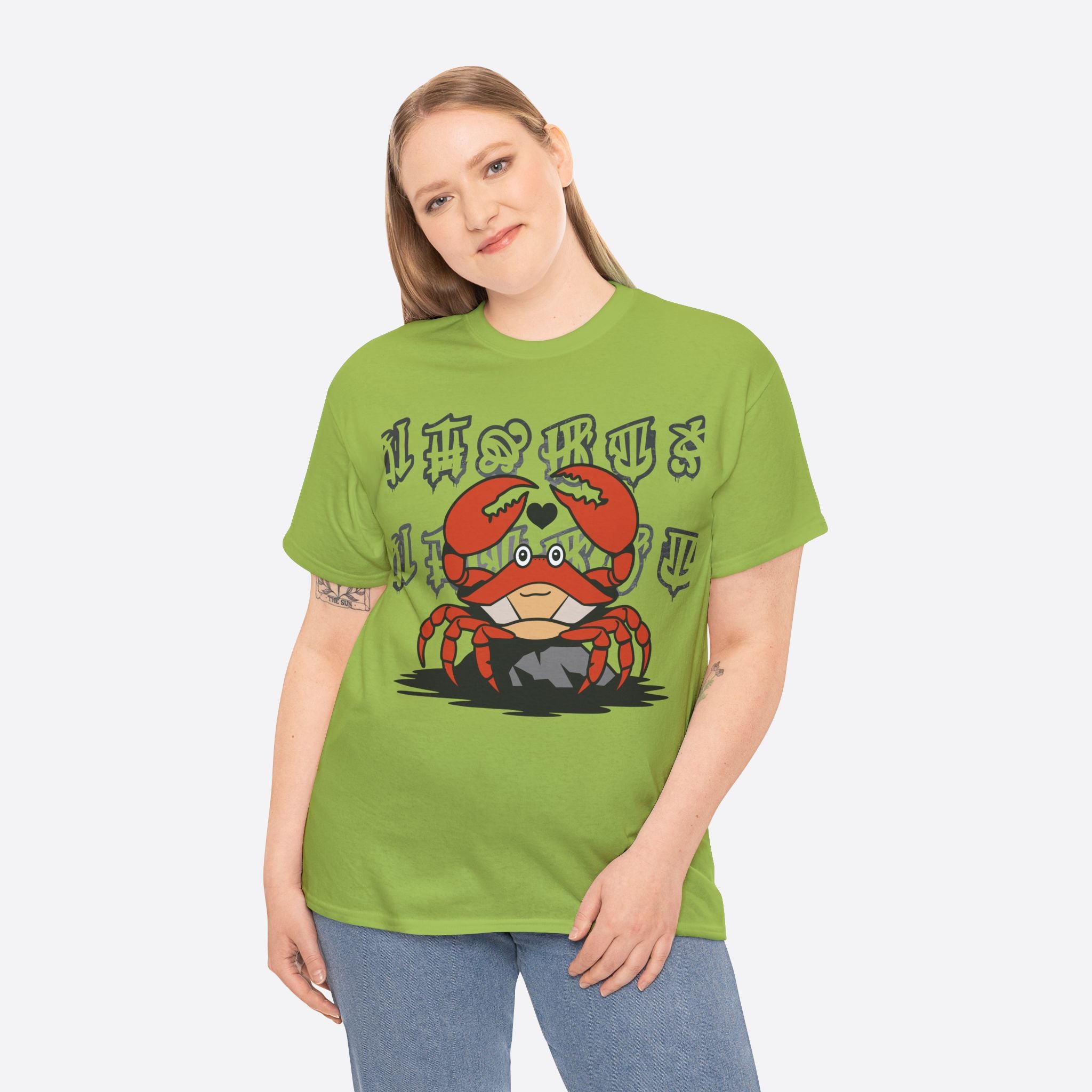 Cancer Zodiac - Cute Crab Heart Graphic Tee - Unisex T-Shirt