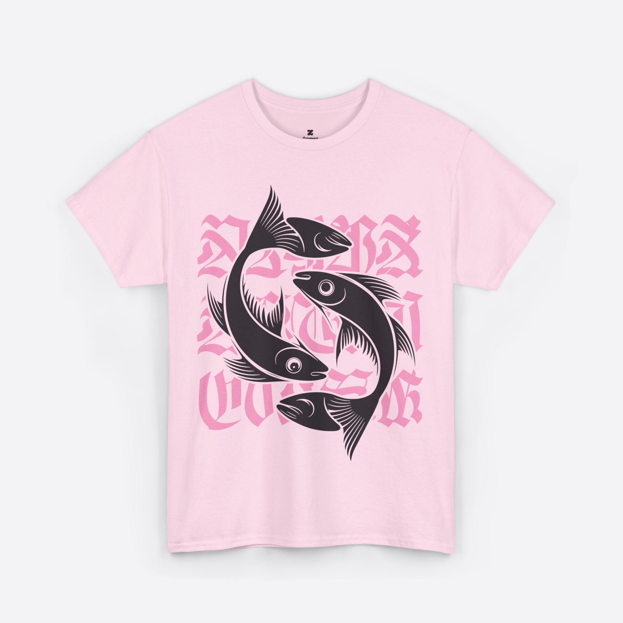 Pisces Zodiac - Pink Flow Harmony Fish Tee - Unisex T-Shirt