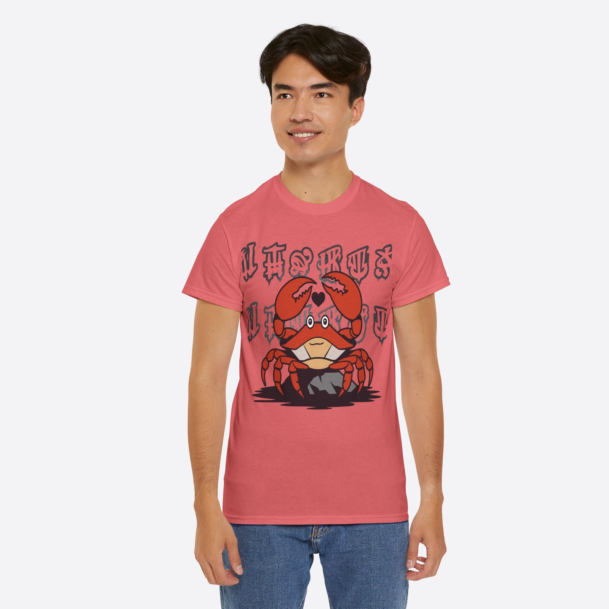 Cancer Zodiac - Cute Crab Heart Graphic Tee - Unisex T-Shirt