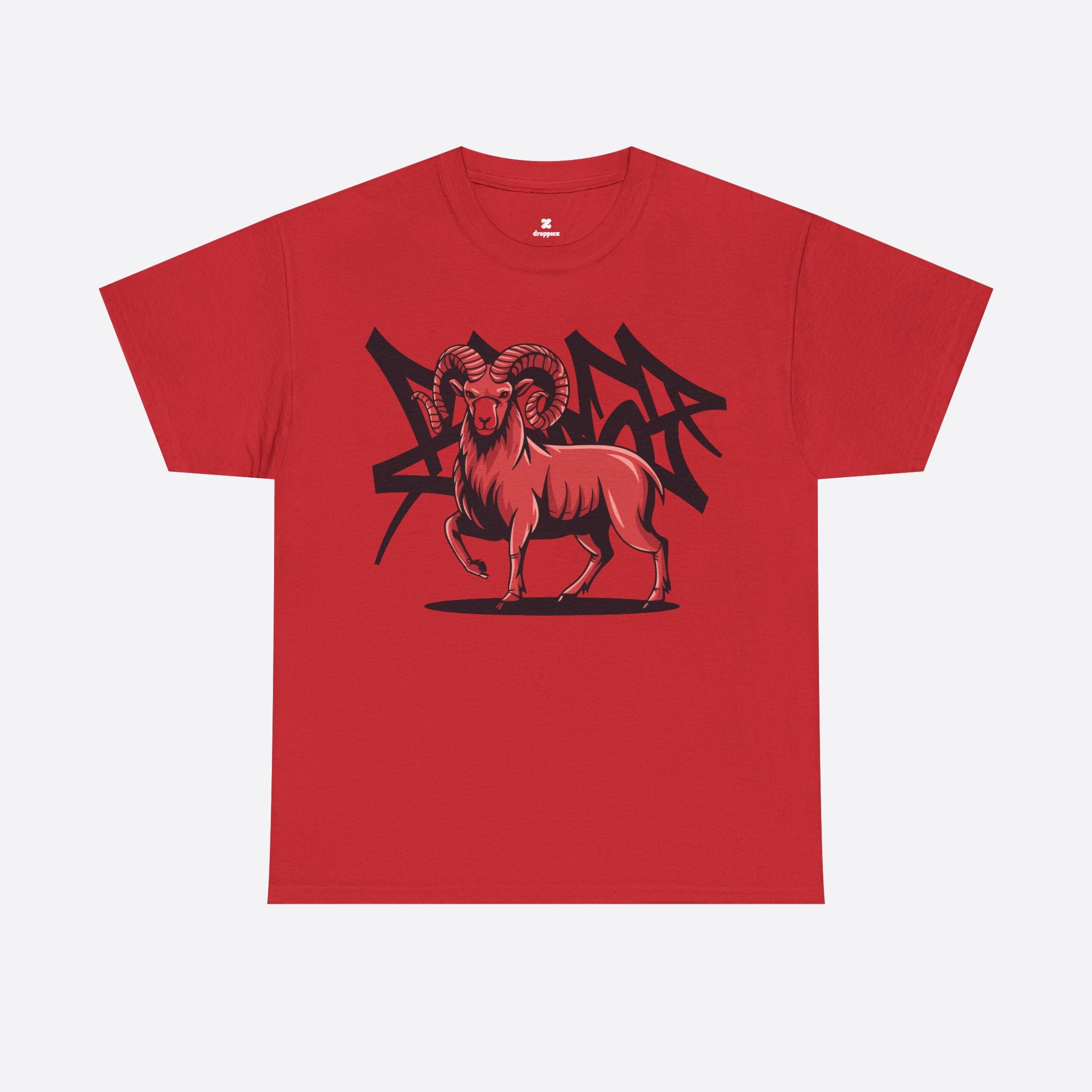 Aries Zodiac - Red Ram Graphic Tee - Unisex T-Shirt
