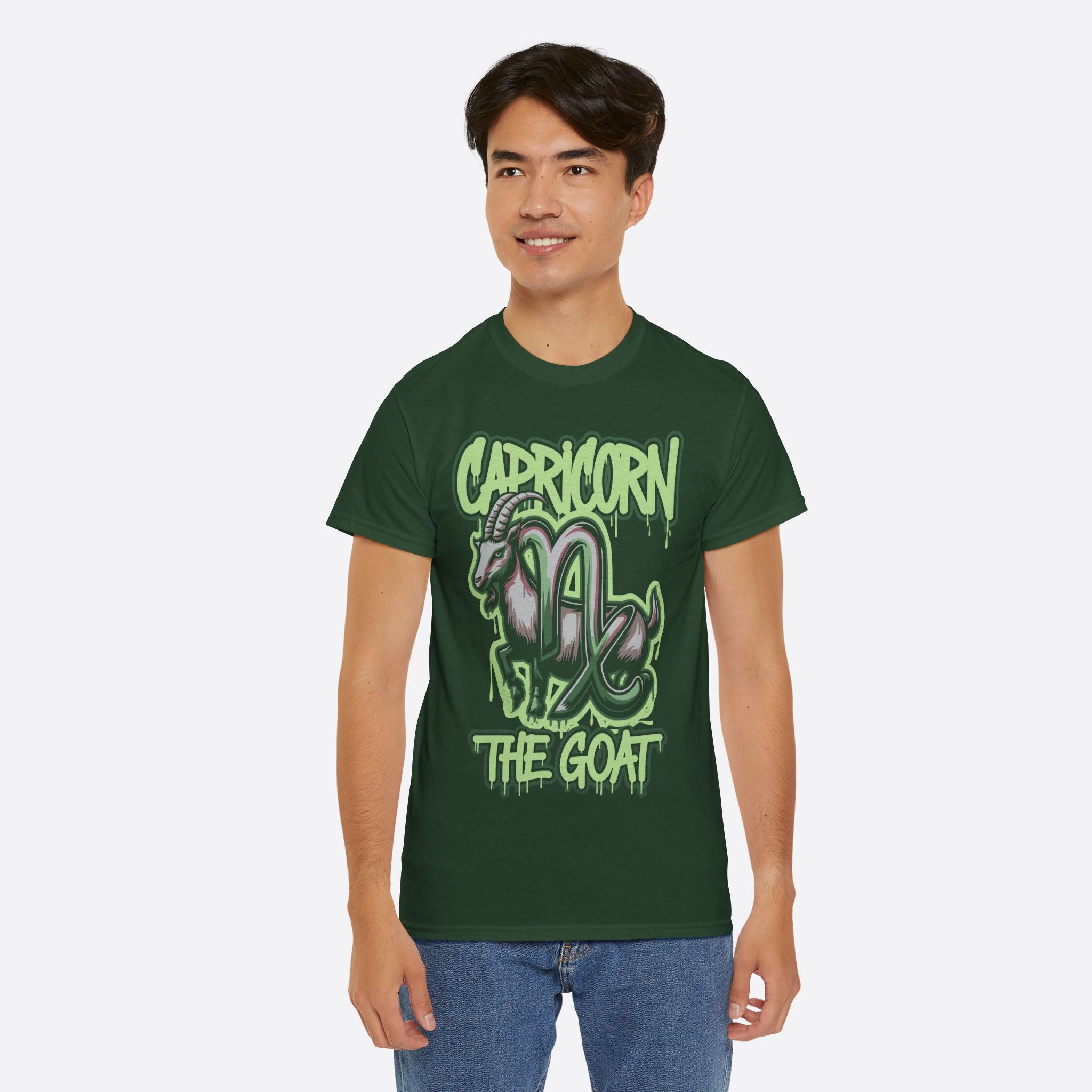 Capricorn Zodiac - The Goat Graffiti Hustle Tee - Unisex T-Shirt