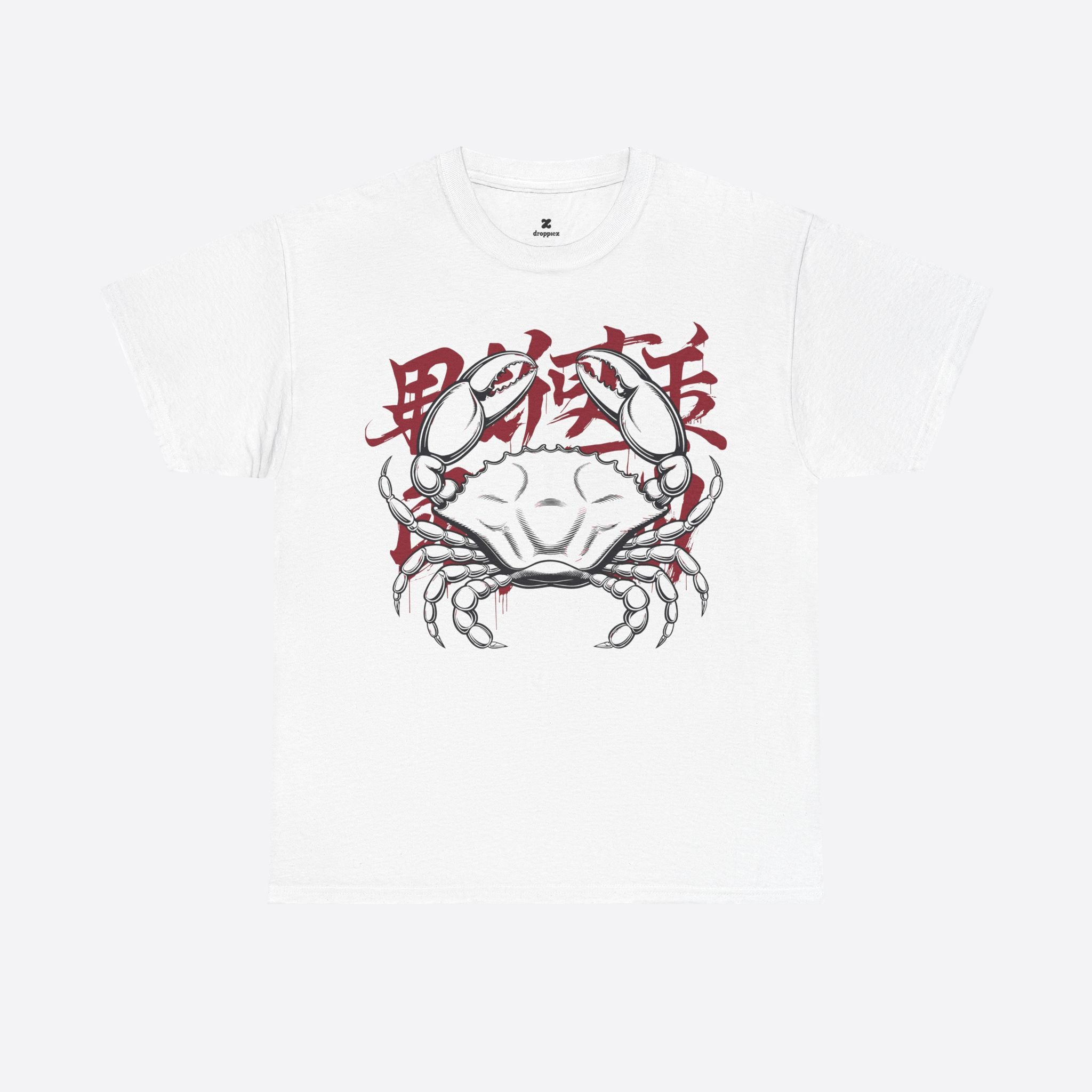 Cancer Zodiac – Dark Urban Shell Tee with Kanji – Unisex T-Shirt
