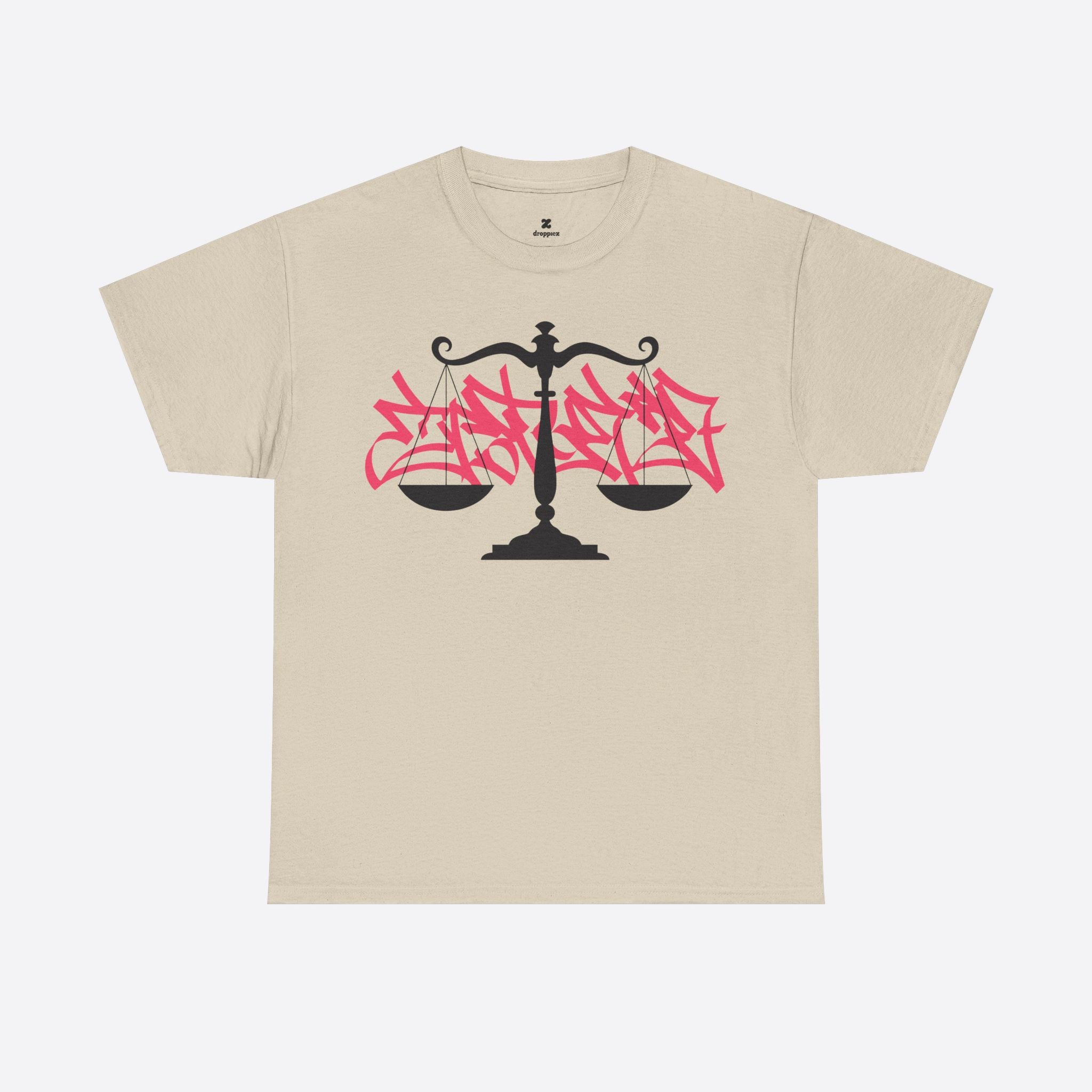 Libra Zodiac - Balance Scale Graffiti Graphic Tee - Unisex T-Shirt