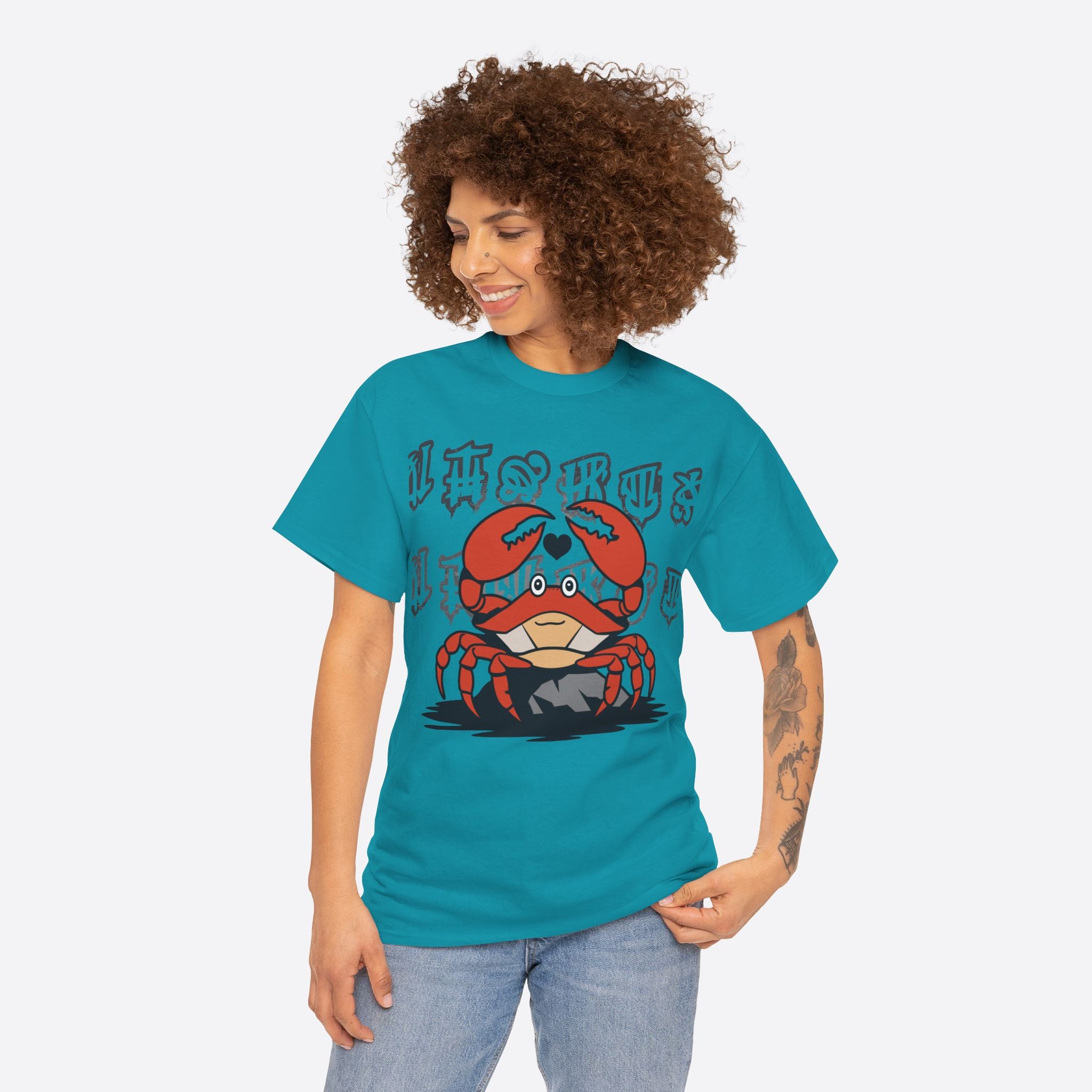 Cancer Zodiac - Cute Crab Heart Graphic Tee - Unisex T-Shirt