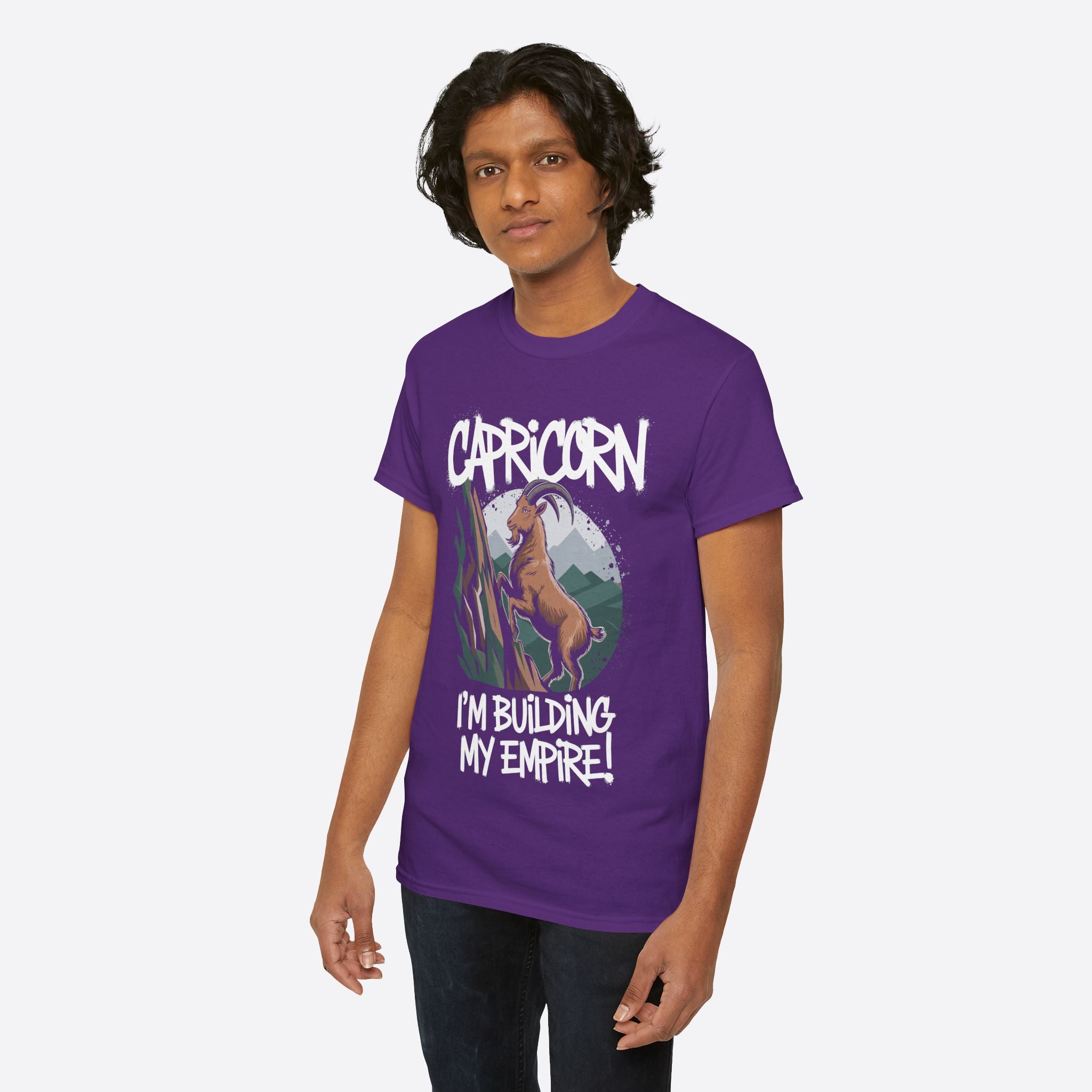 Capricorn Zodiac - I’m Building My Empire, Climbing Future - Unisex T-Shirt