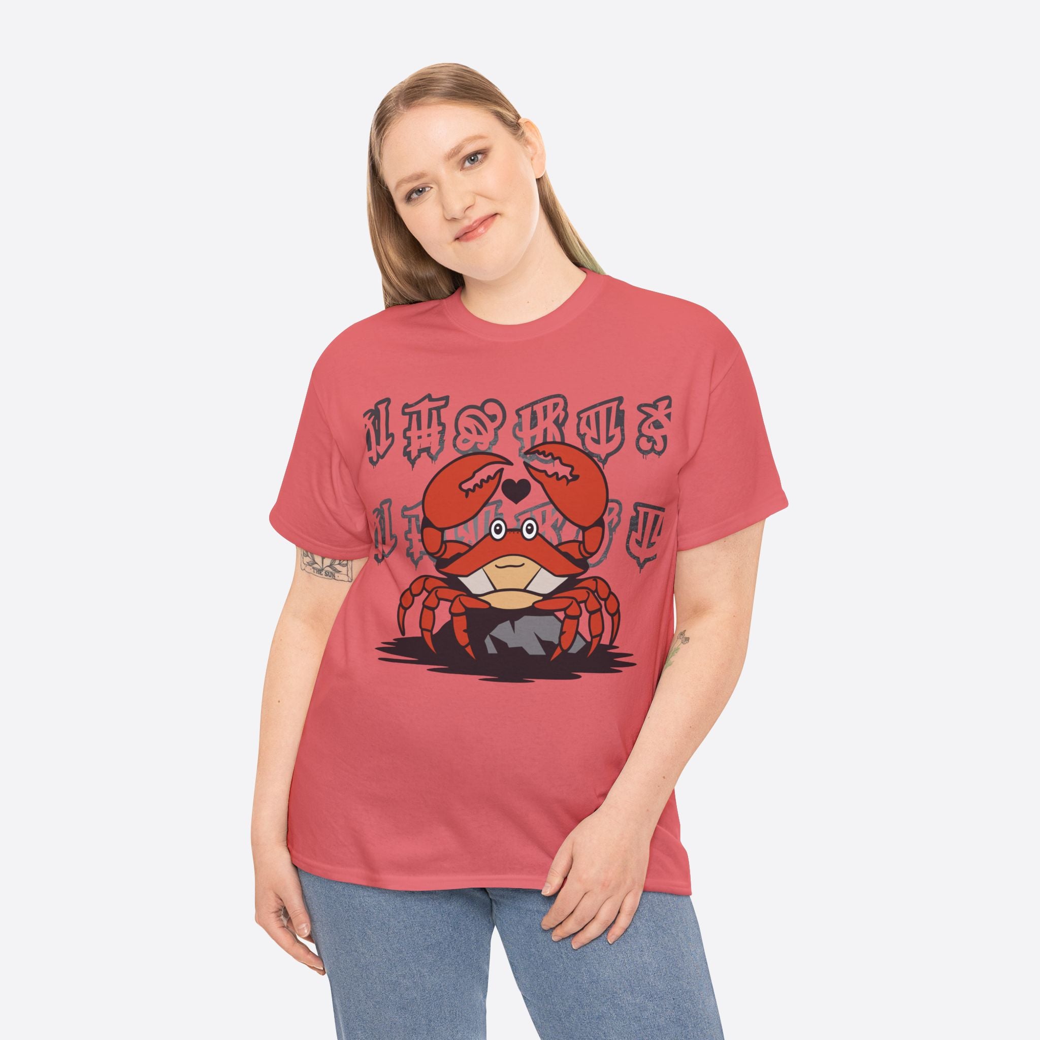 Cancer Zodiac - Cute Crab Heart Graphic Tee - Unisex T-Shirt