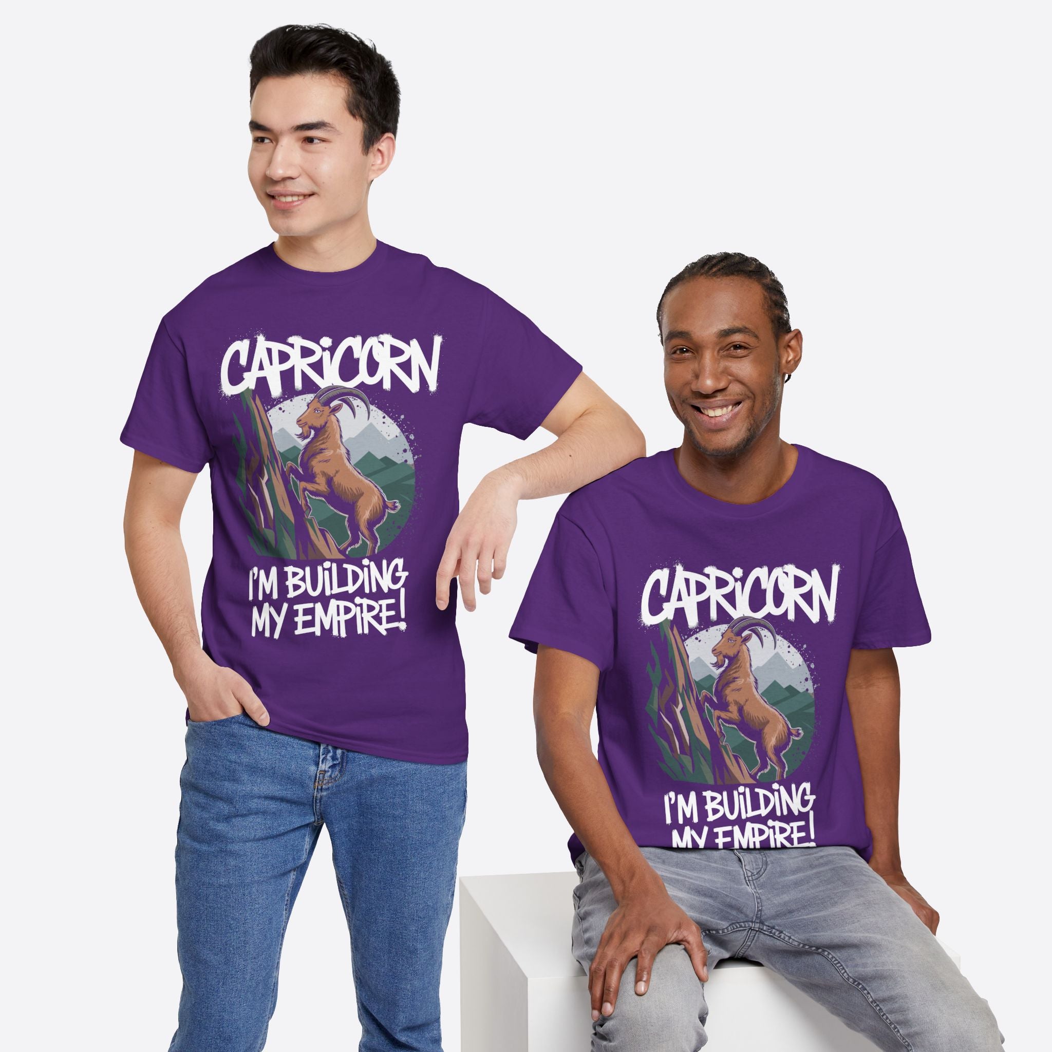 Capricorn Zodiac - I’m Building My Empire, Climbing Future - Unisex T-Shirt