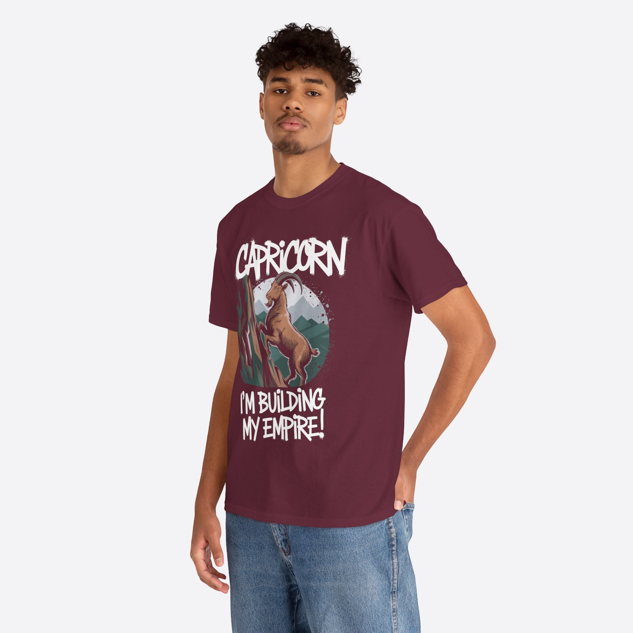 Capricorn Zodiac - I’m Building My Empire, Climbing Future - Unisex T-Shirt