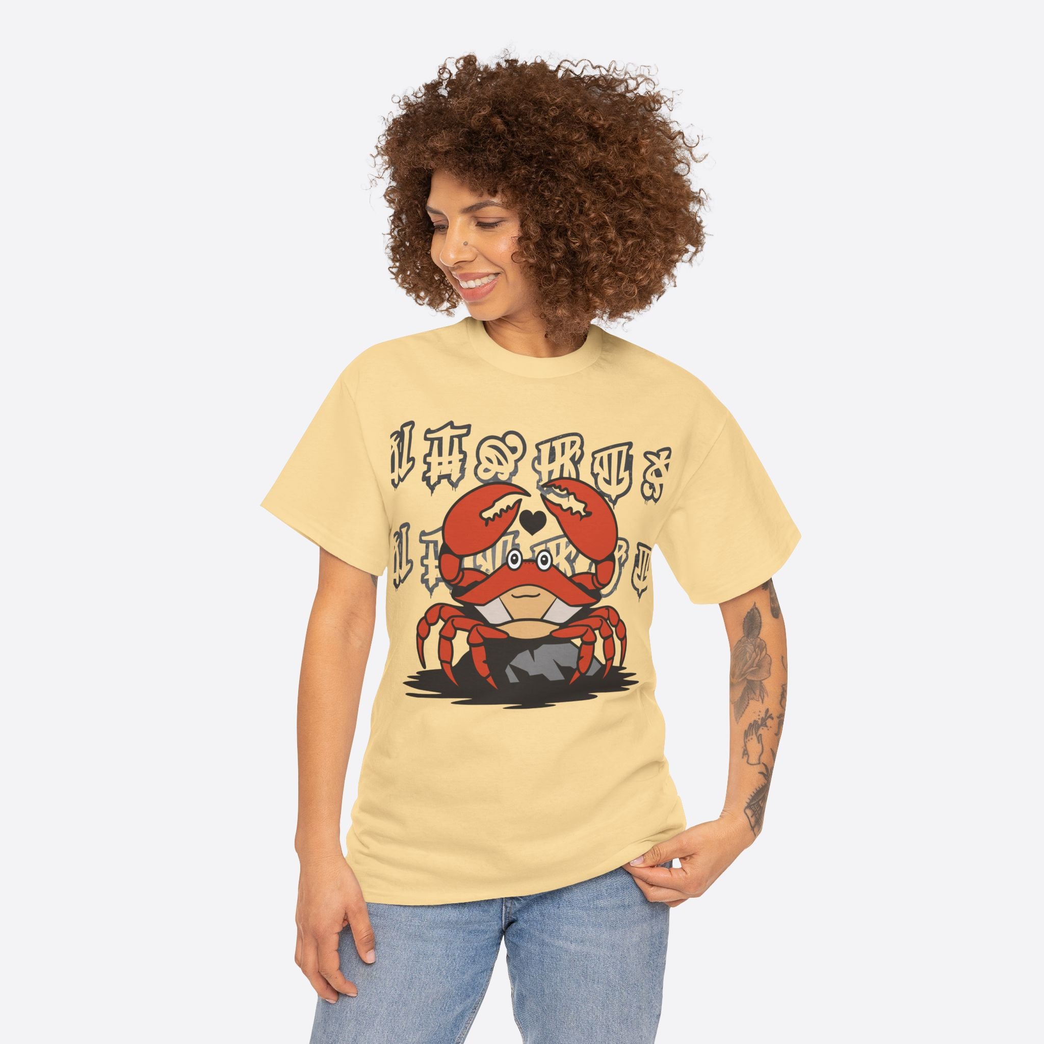Cancer Zodiac - Cute Crab Heart Graphic Tee - Unisex T-Shirt