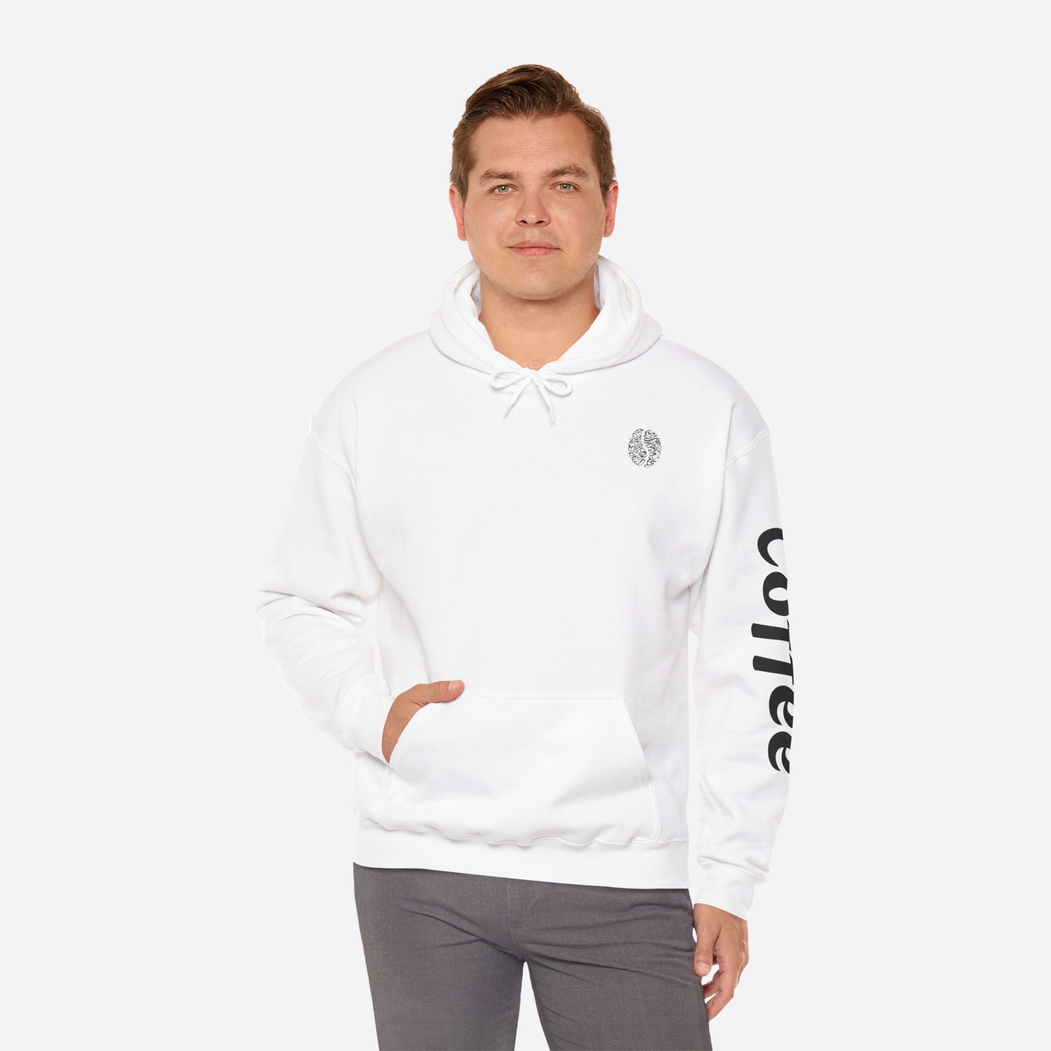 Men's Coffee Purity Hoodie – Classic Design