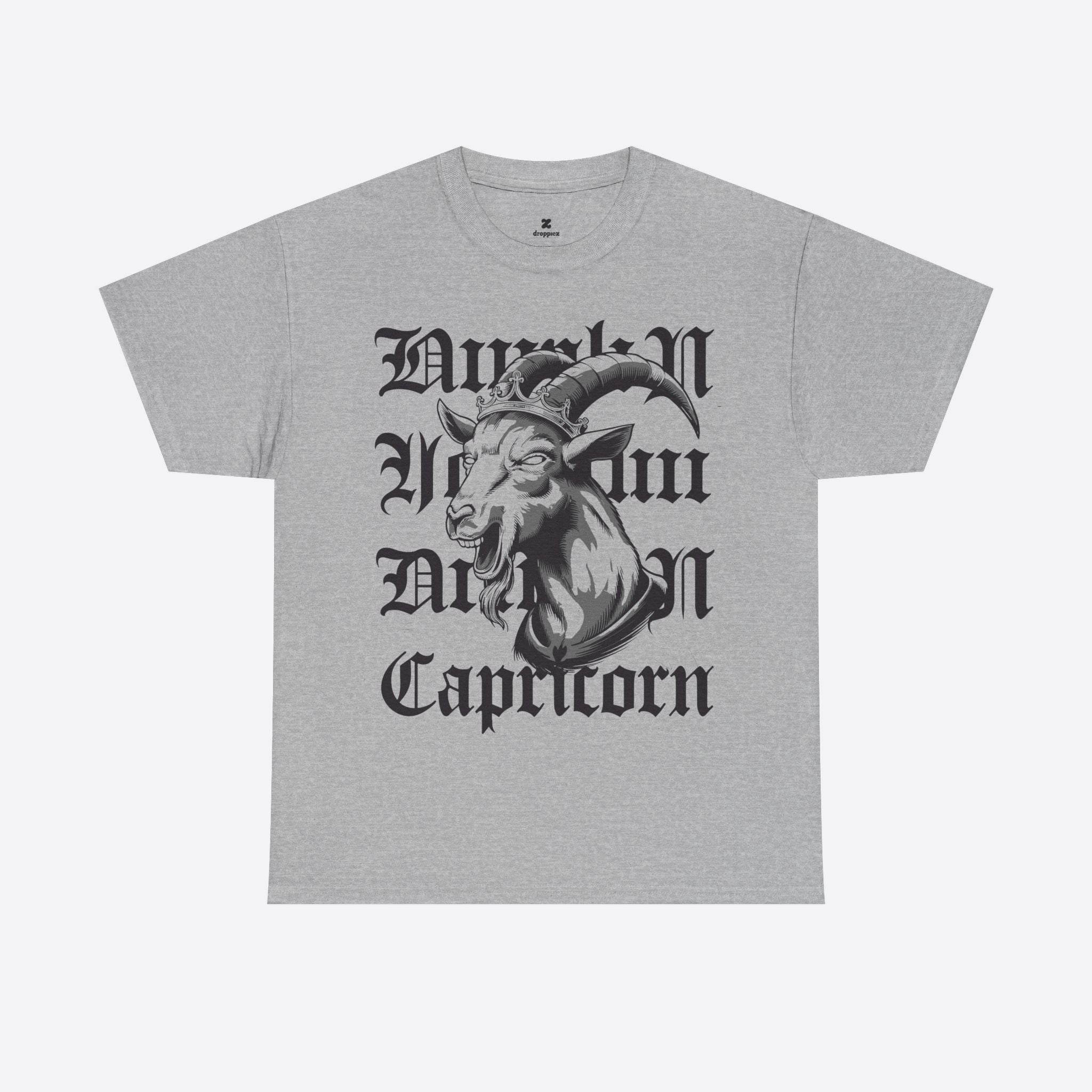 Capricorn Zodiac - Midnight Graffiti Goat King Tee - Unisex T-Shirt