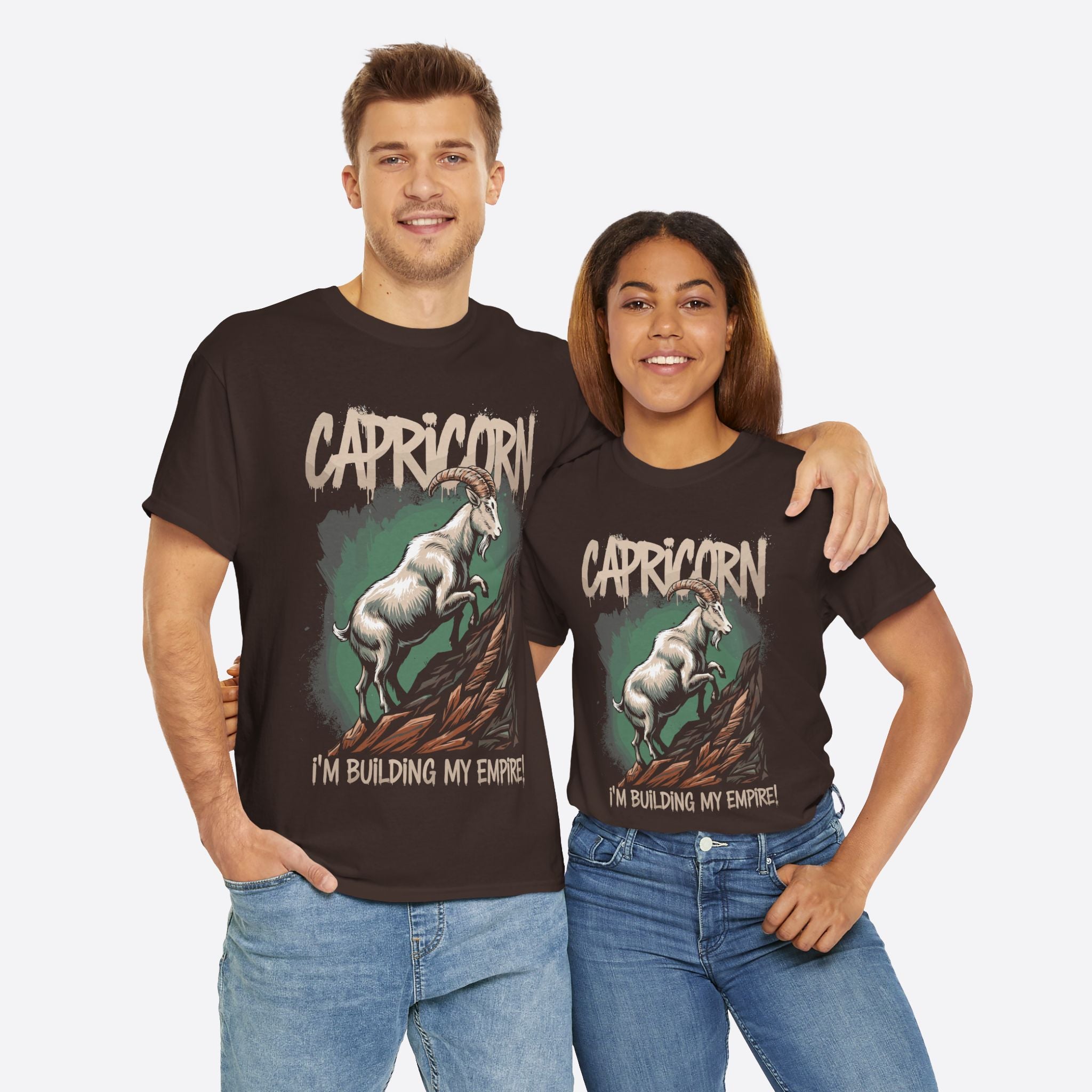 Capricorn Zodiac - I’m Building My Empire, Hustle to the Peak - Unisex T-Shirt