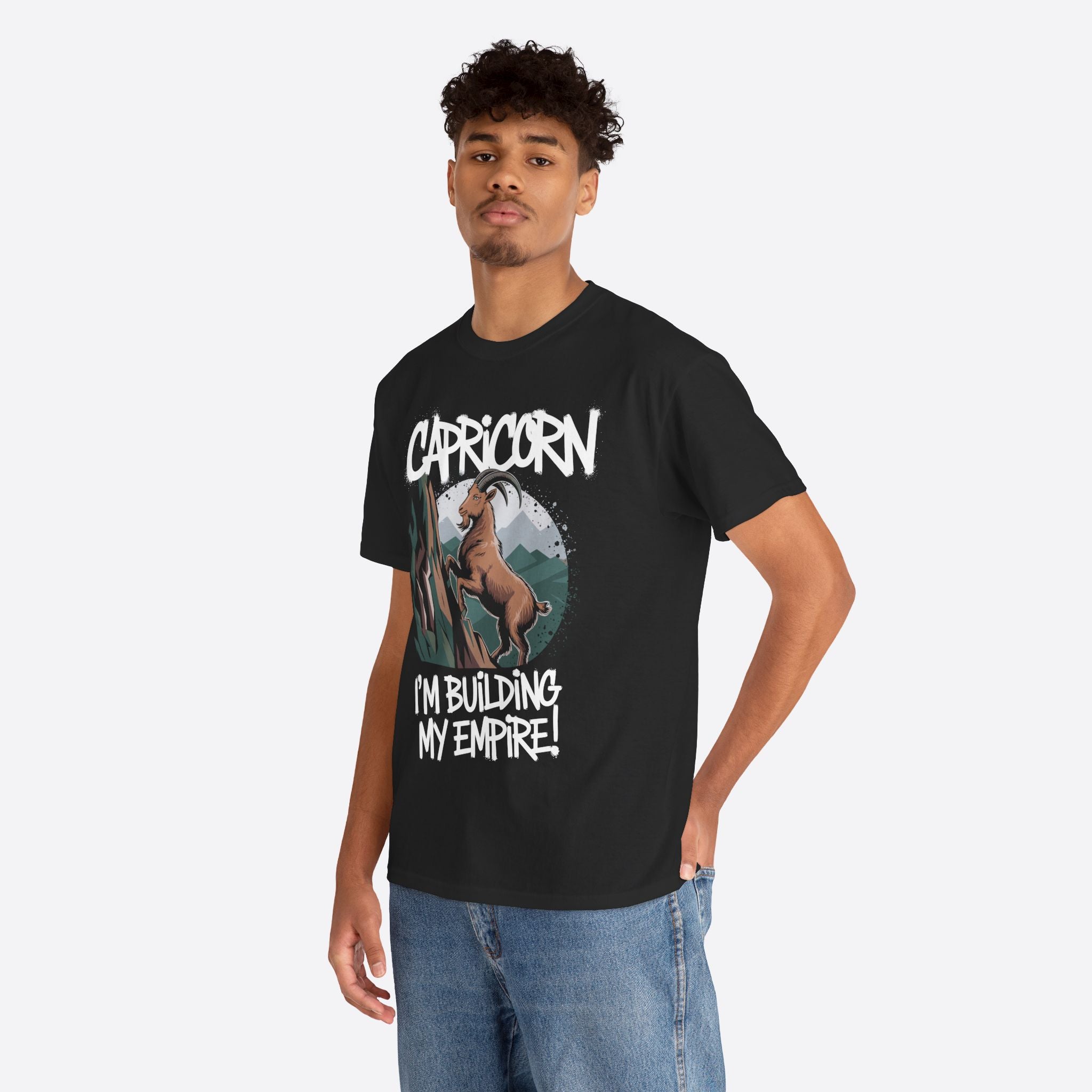Capricorn Zodiac - I’m Building My Empire, Climbing Future - Unisex T-Shirt