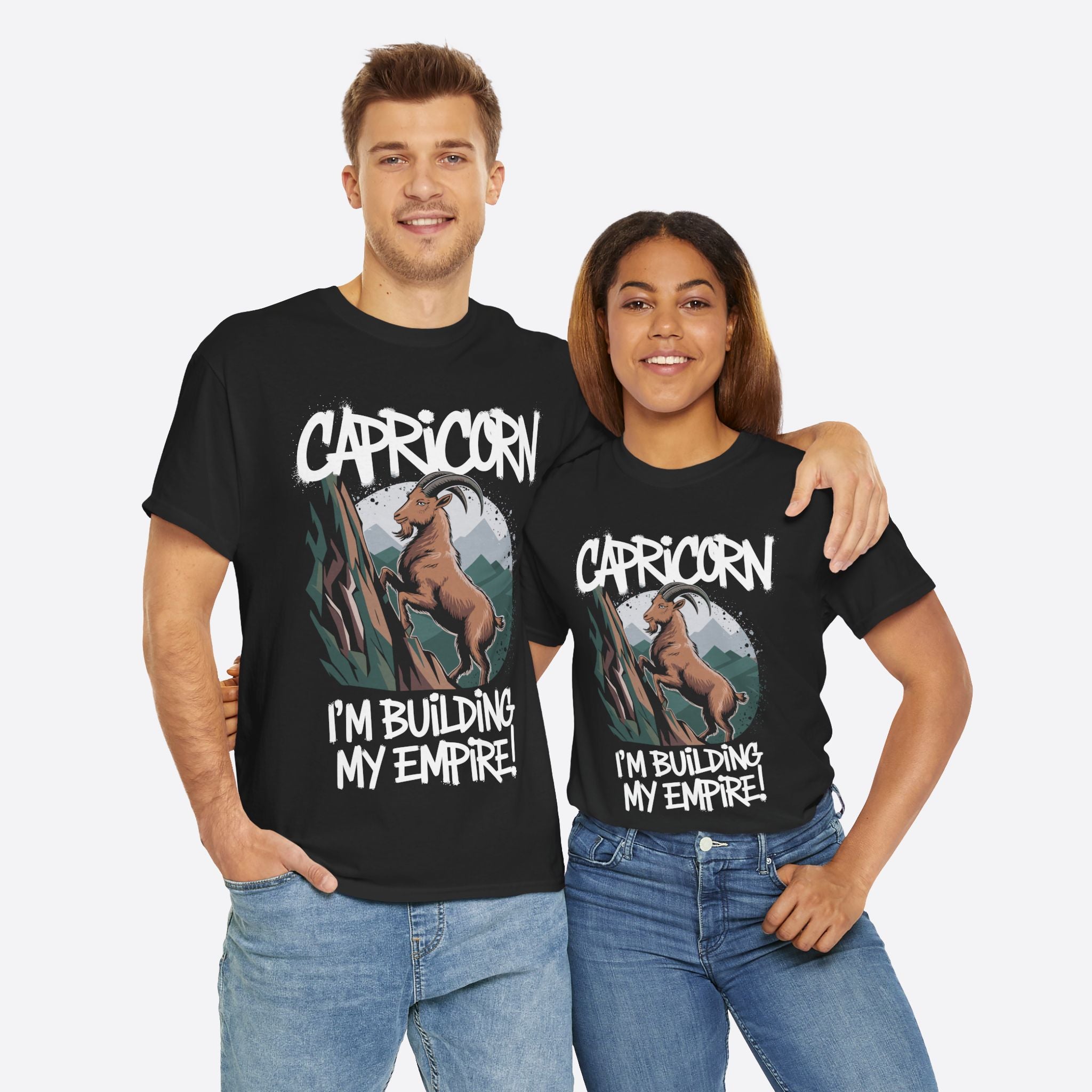Capricorn Zodiac - I’m Building My Empire, Climbing Future - Unisex T-Shirt