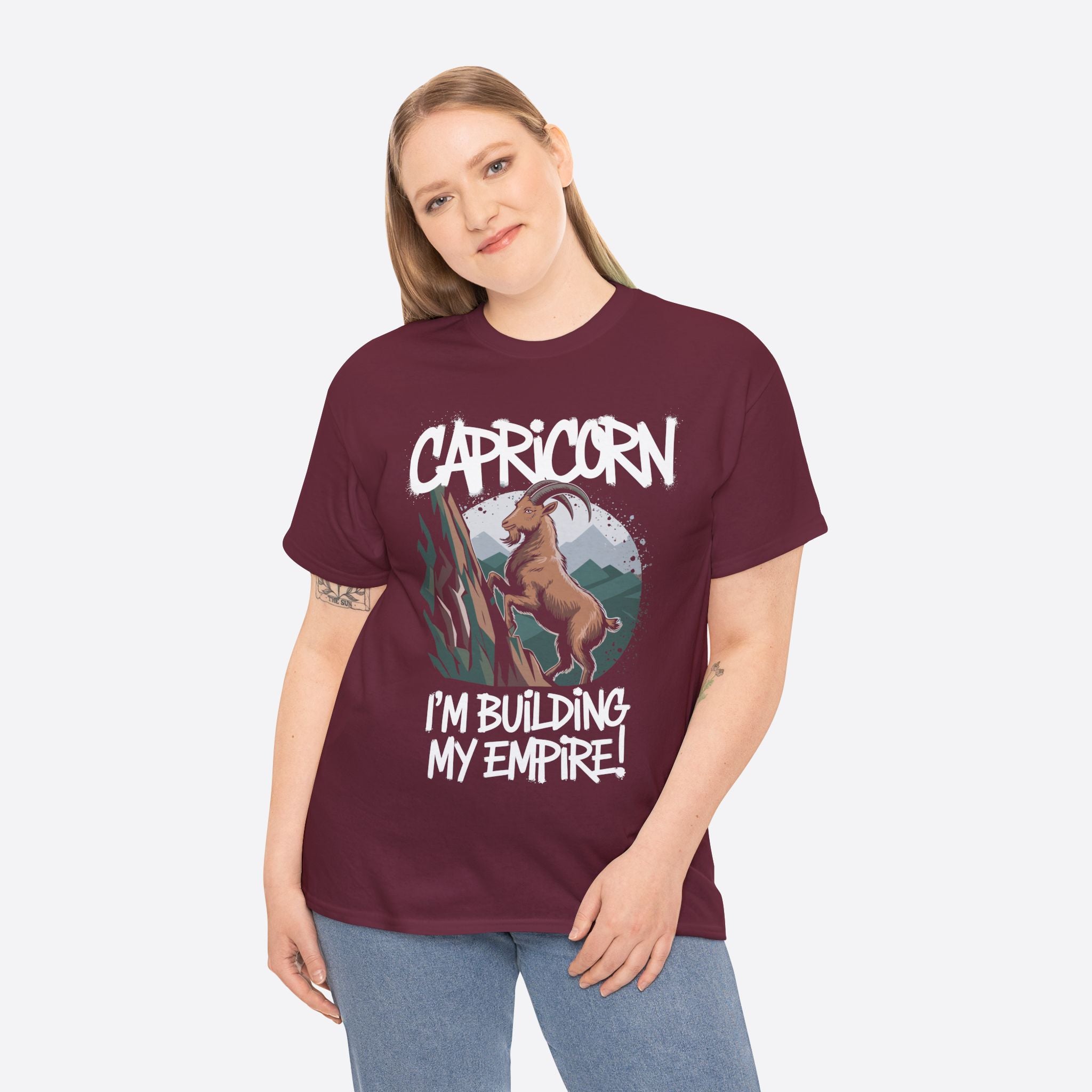 Capricorn Zodiac - I’m Building My Empire, Climbing Future - Unisex T-Shirt