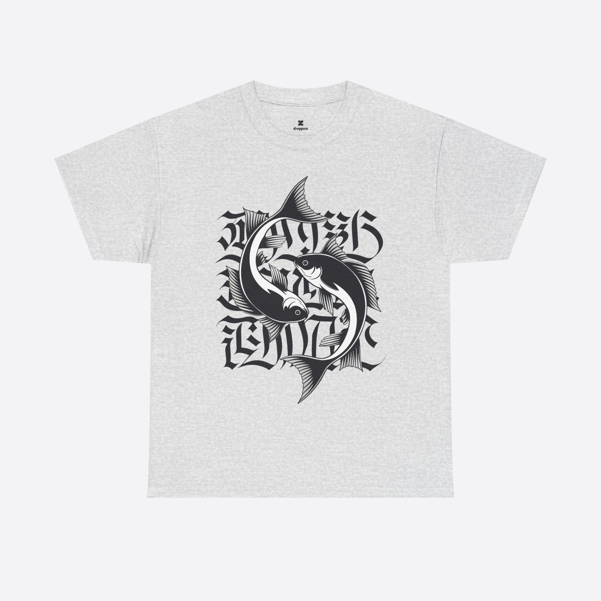 Pisces Zodiac - Flowing Fish Tee - Unisex T-Shirt