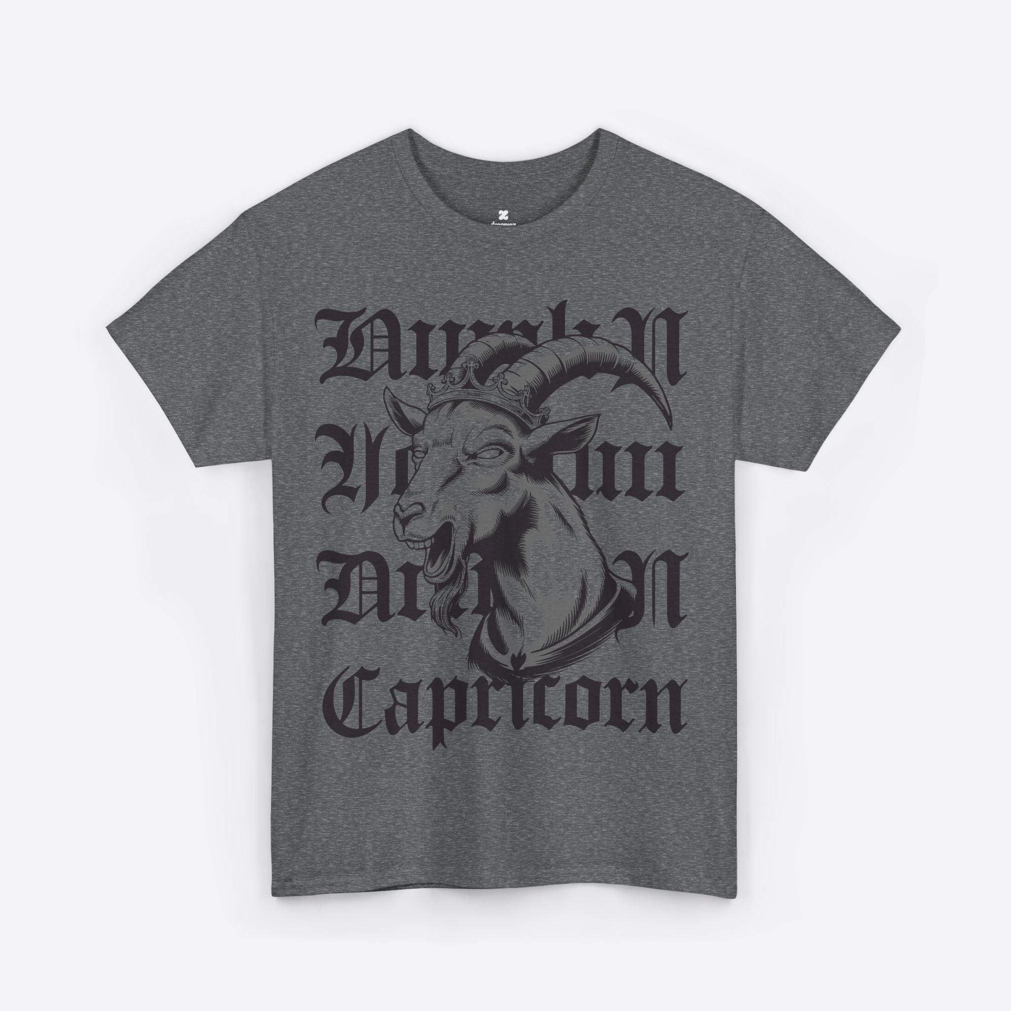 Capricorn Zodiac - Midnight Graffiti Goat King Tee - Unisex T-Shirt