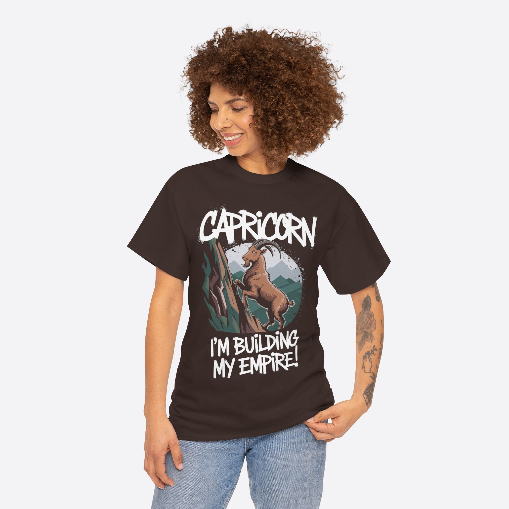 Capricorn Zodiac - I’m Building My Empire, Climbing Future - Unisex T-Shirt