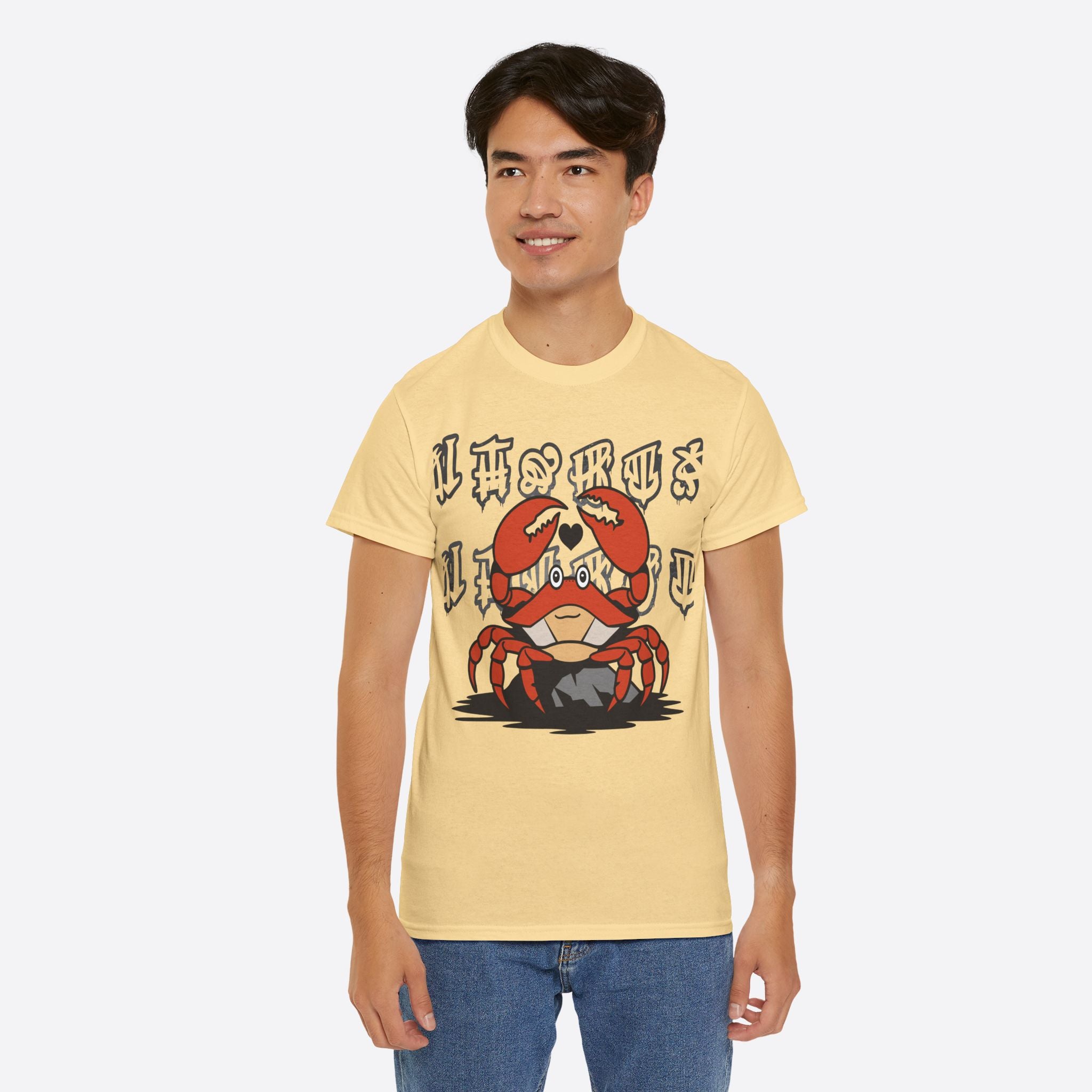 Cancer Zodiac - Cute Crab Heart Graphic Tee - Unisex T-Shirt
