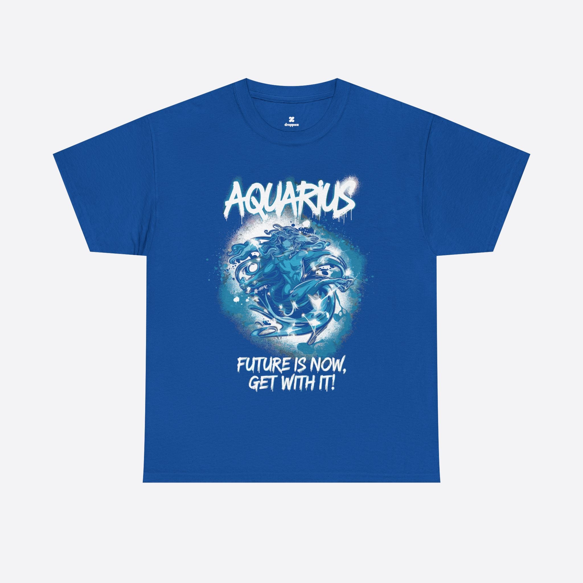 Aquarius Zodiac - Rebel Energy, Future Is Now, Get With It - Unisex T-Shirt