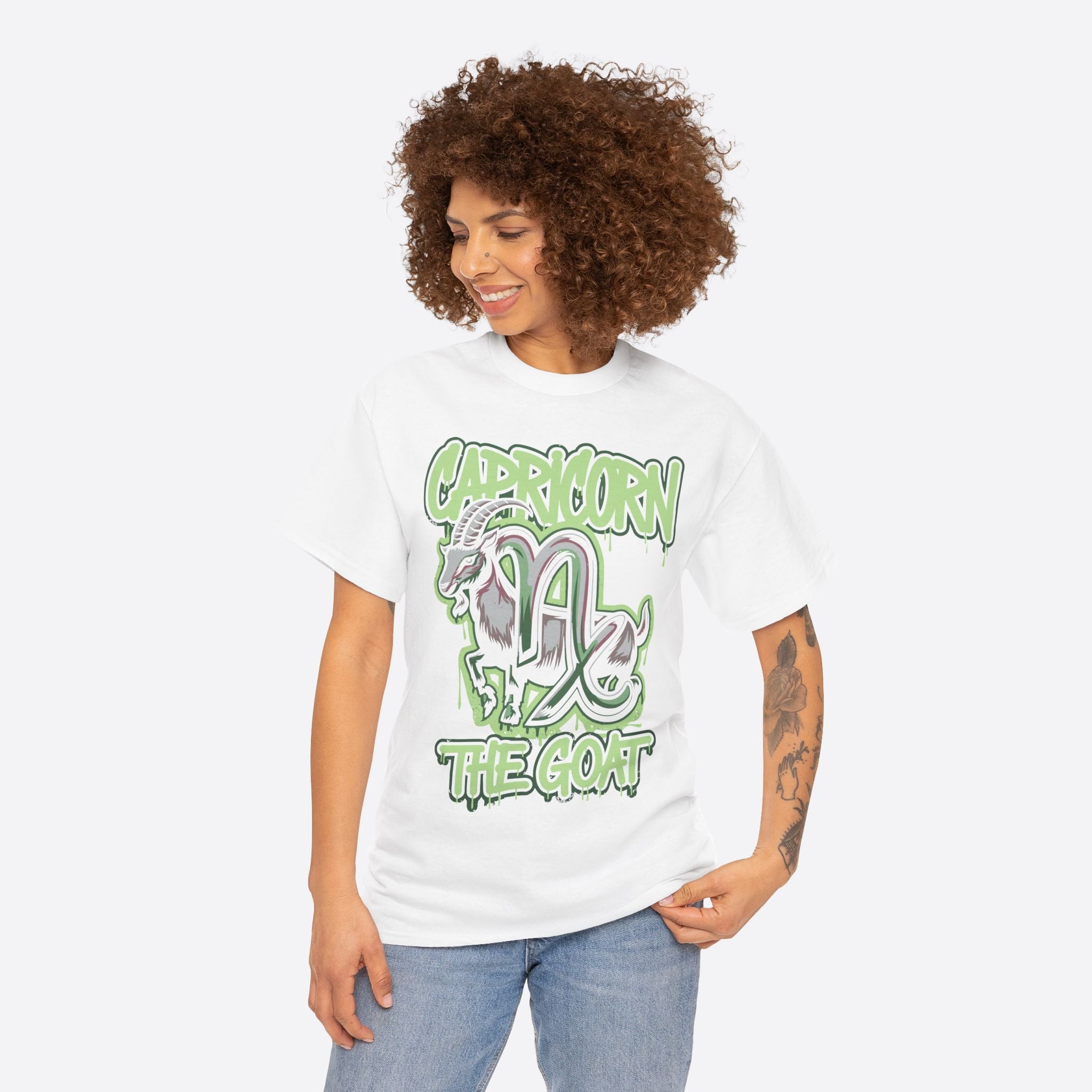 Capricorn Zodiac - The Goat Graffiti Hustle Tee - Unisex T-Shirt