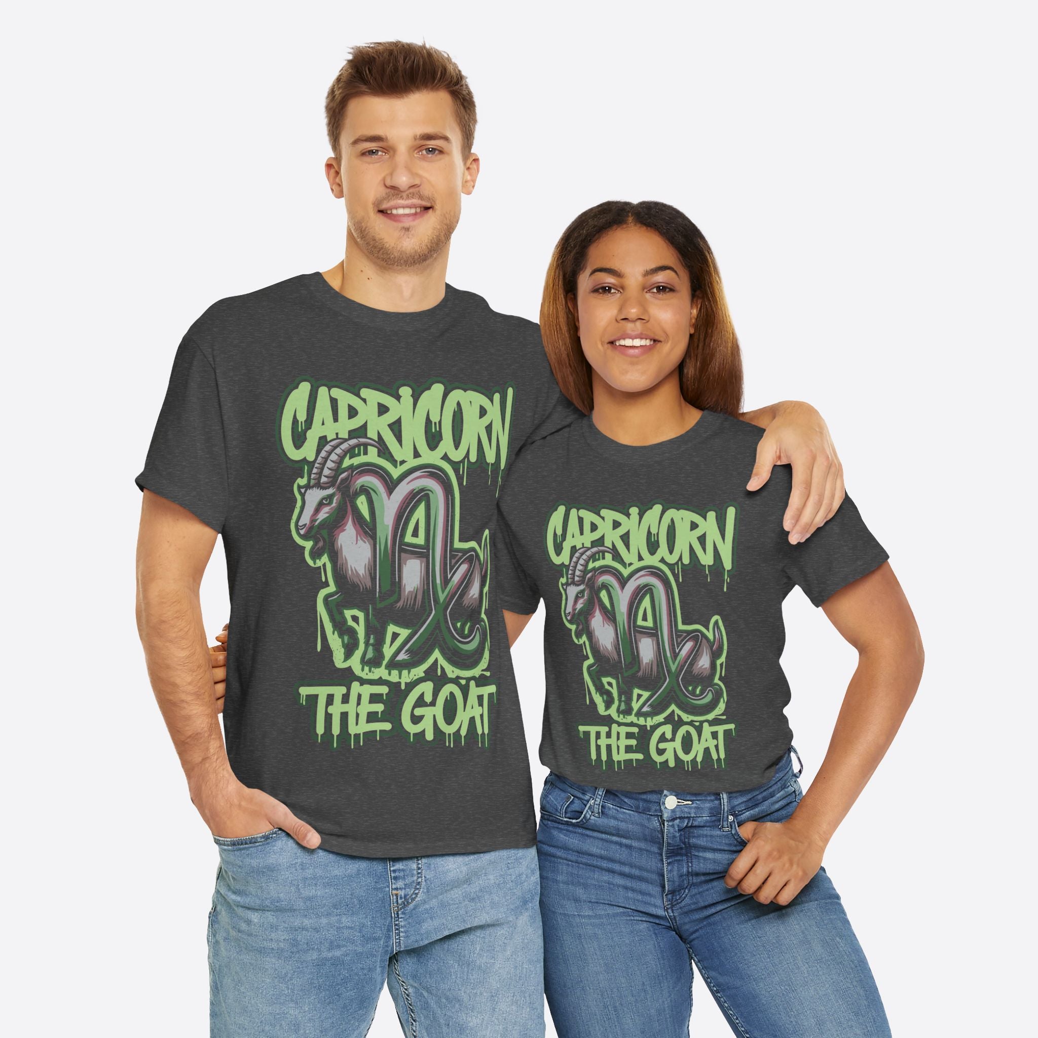 Capricorn Zodiac - The Goat Graffiti Hustle Tee - Unisex T-Shirt