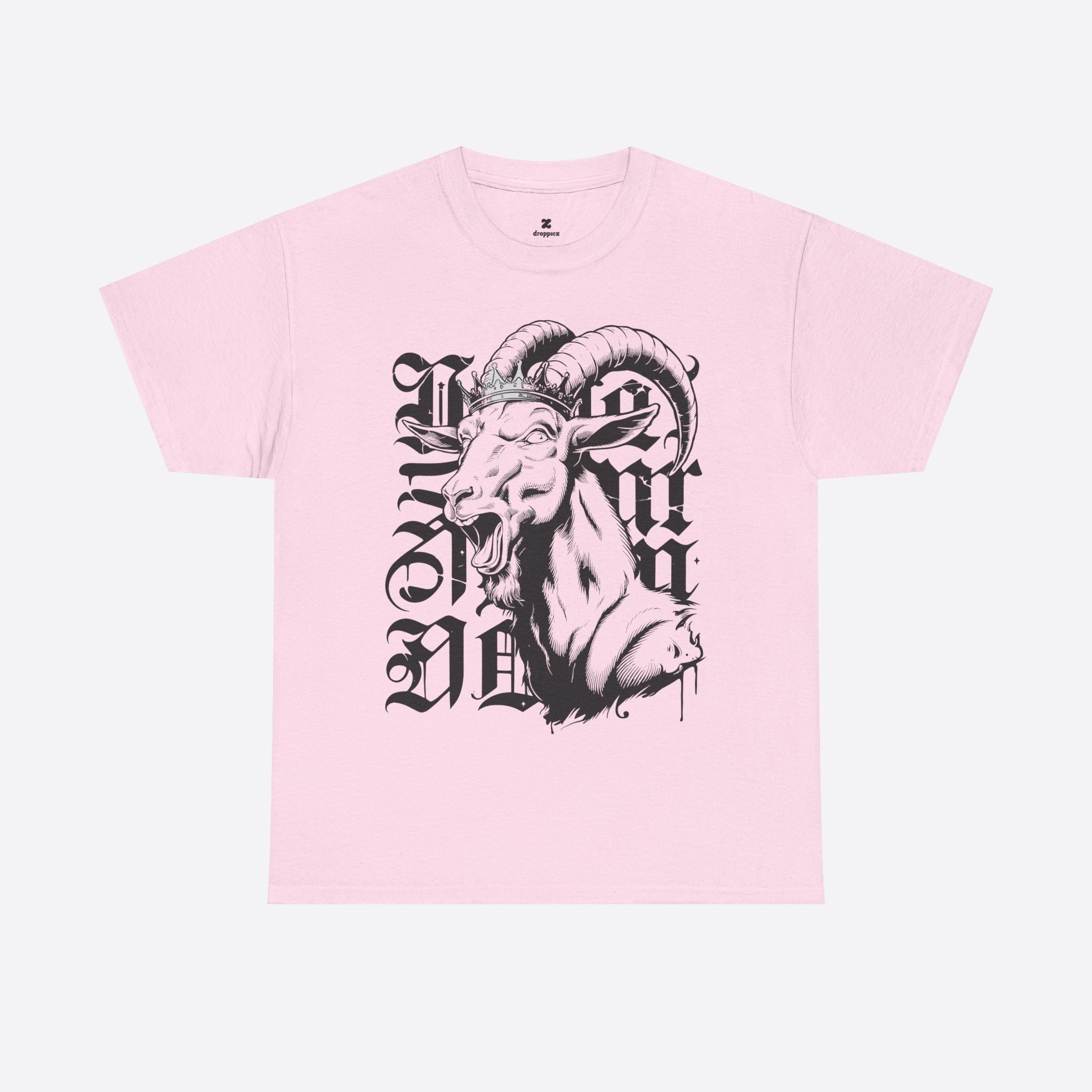 Capricorn Zodiac - Crowned Goat Head Graphic Tee - Unisex T-Shirt