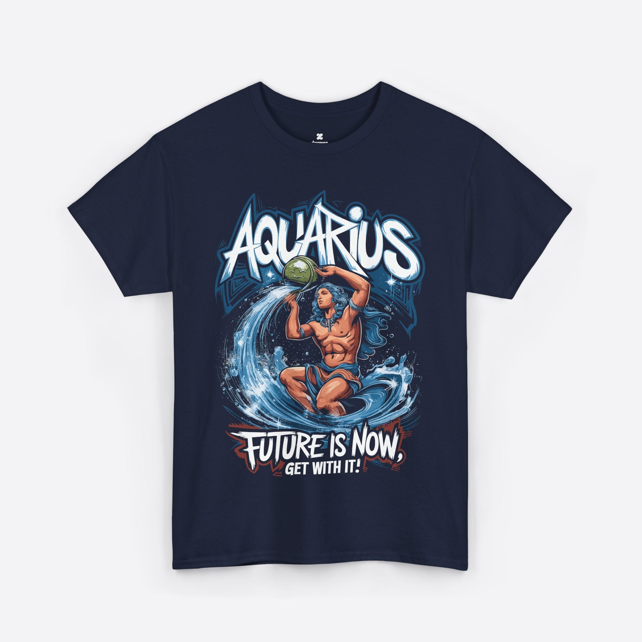 Aquarius Zodiac - Bold Mind, Future is Now, Get With It - Unisex T-Shirt