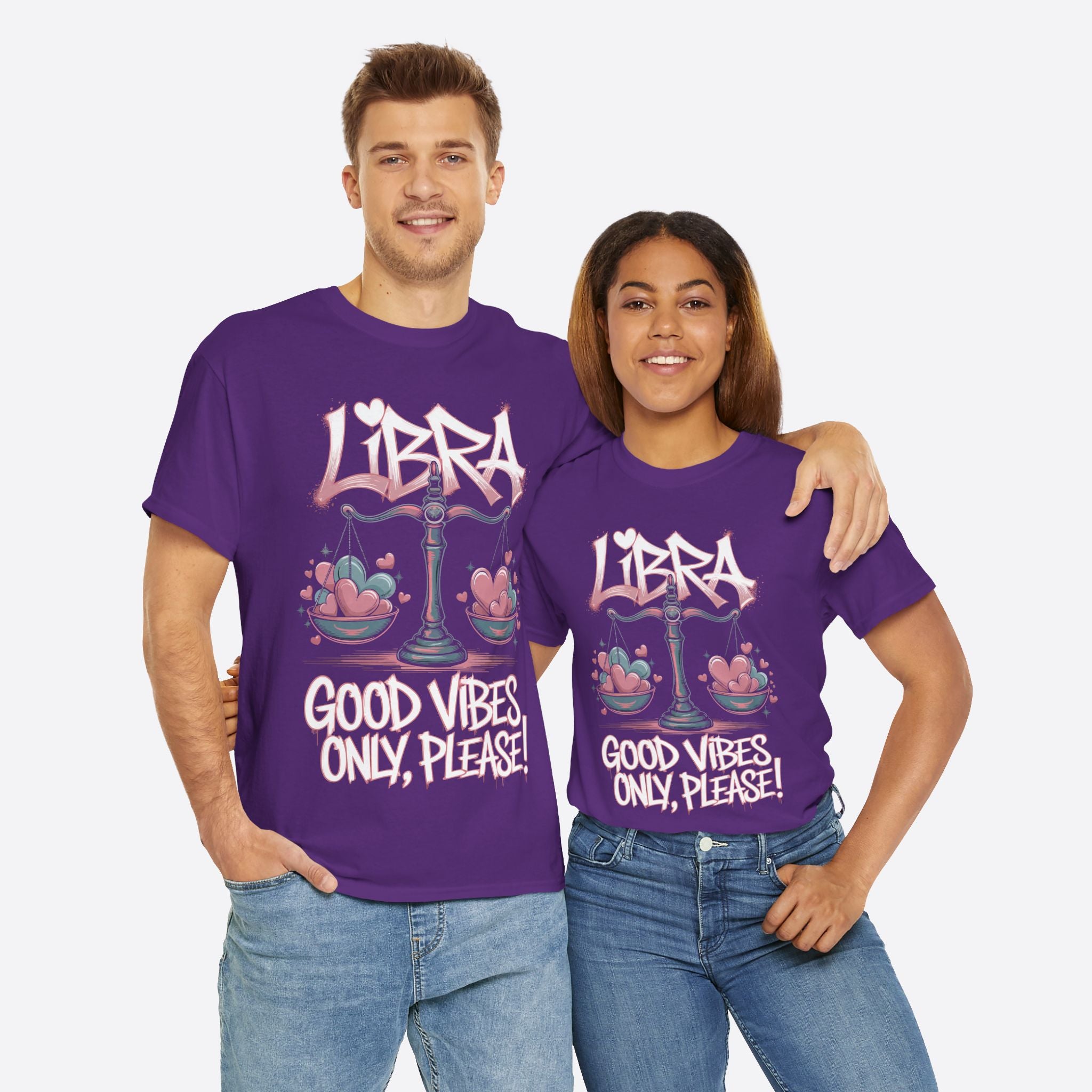 Libra Zodiac - Peaceful Life, Good Vibes Only Please - Unisex T-Shirt