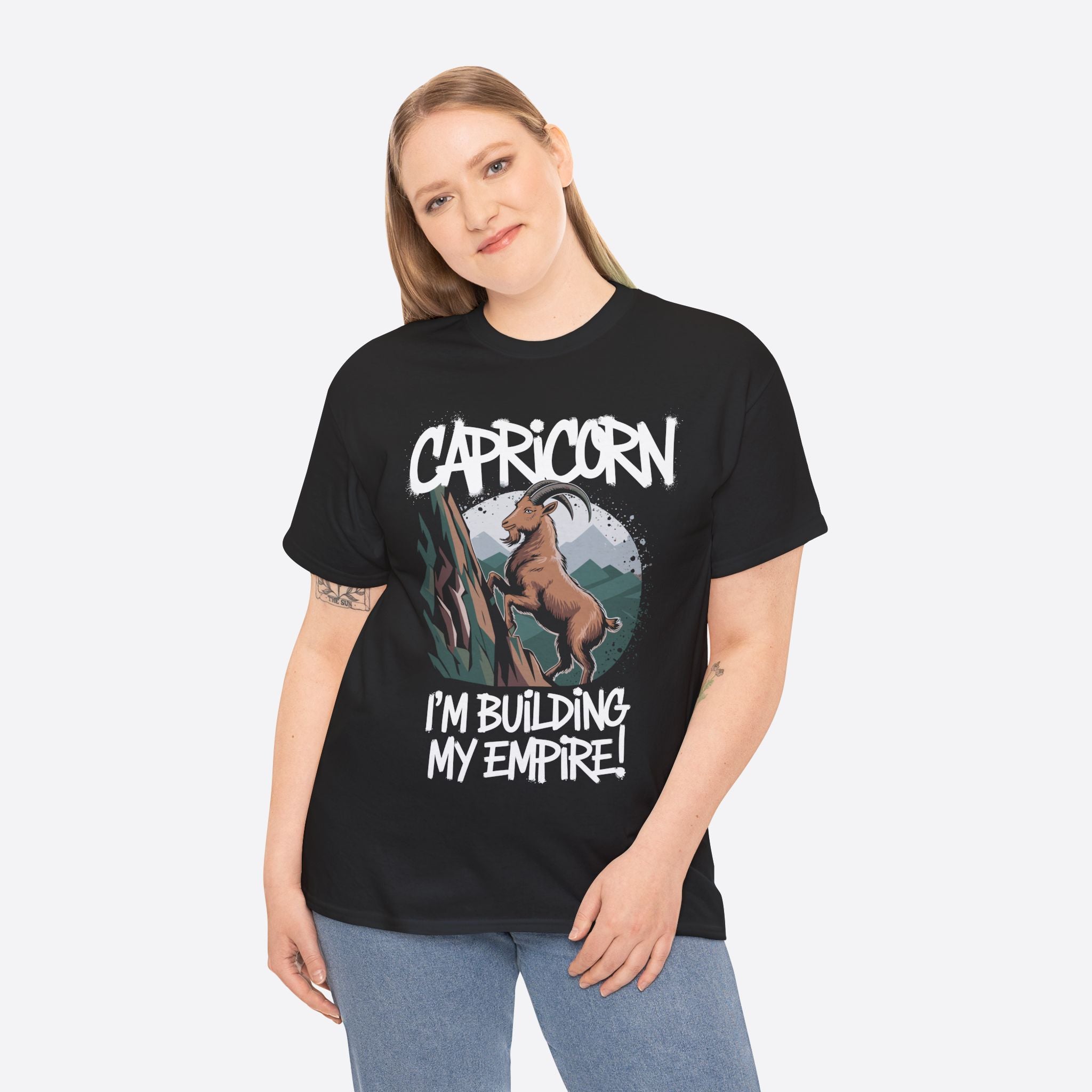 Capricorn Zodiac - I’m Building My Empire, Climbing Future - Unisex T-Shirt