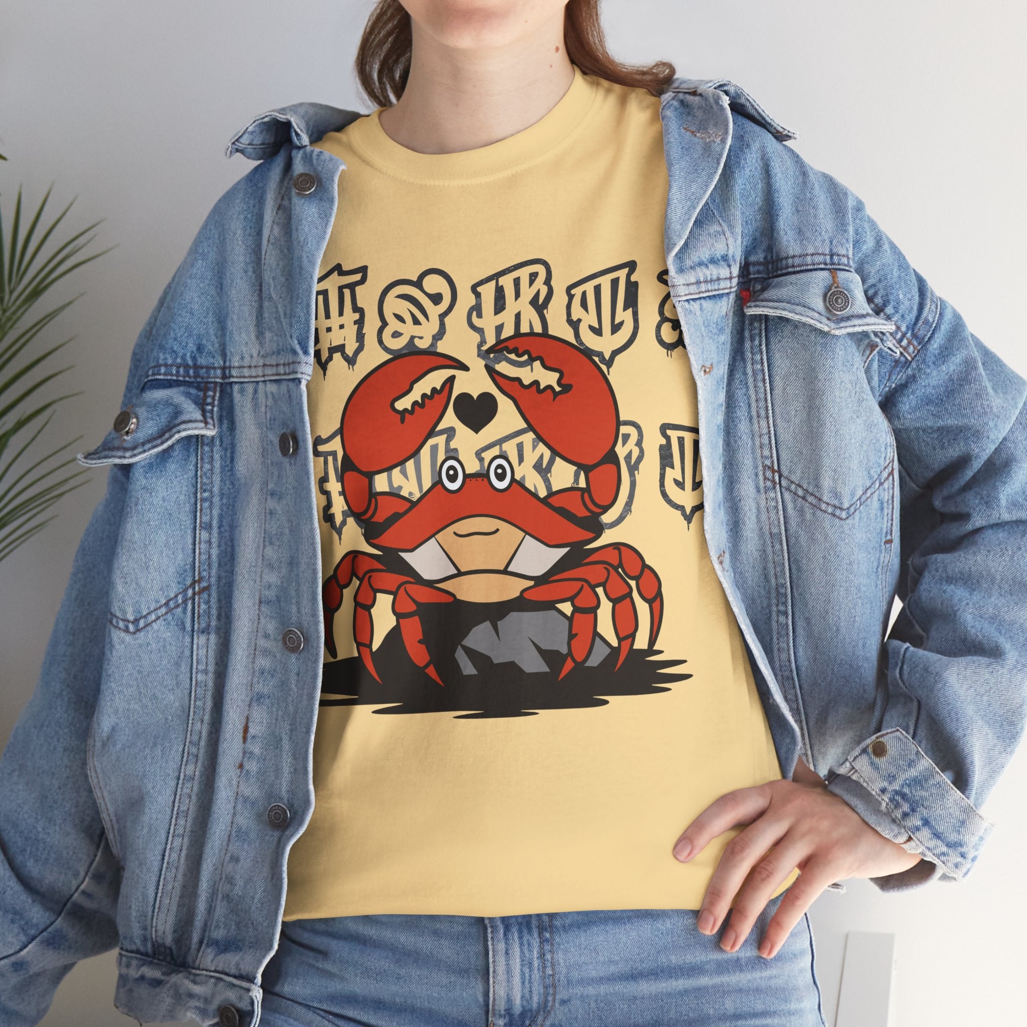 Cancer Zodiac - Cute Crab Heart Graphic Tee - Unisex T-Shirt