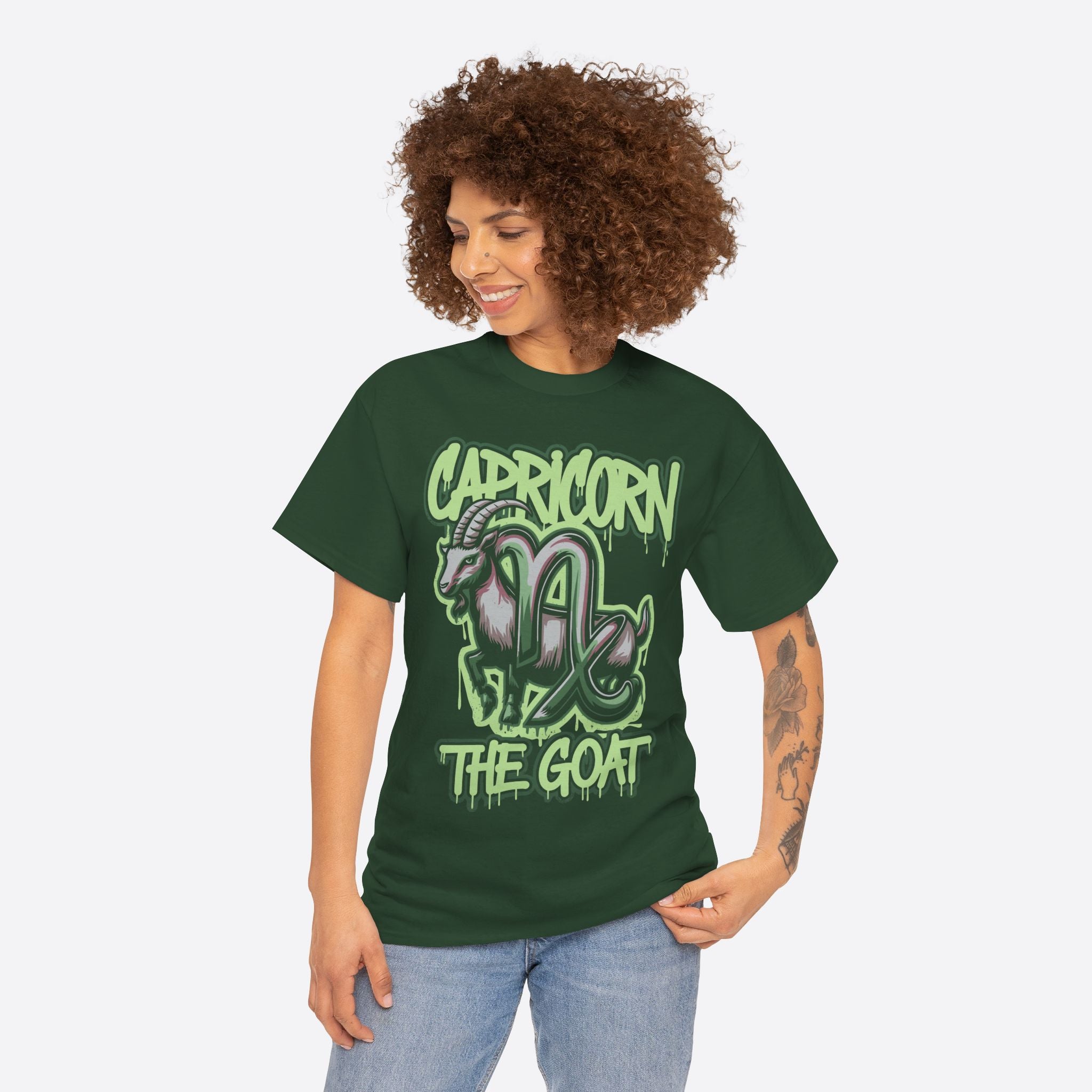 Capricorn Zodiac - The Goat Graffiti Hustle Tee - Unisex T-Shirt